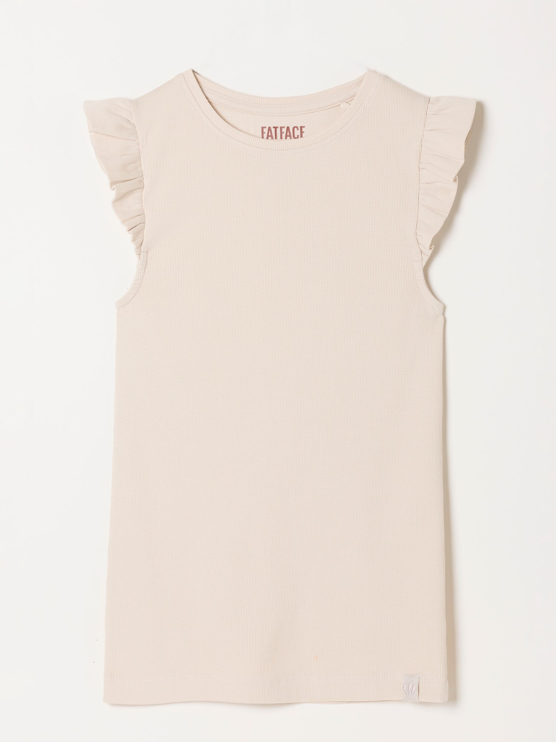Ecru Frill Sleeveless Top - Image 1 of 1