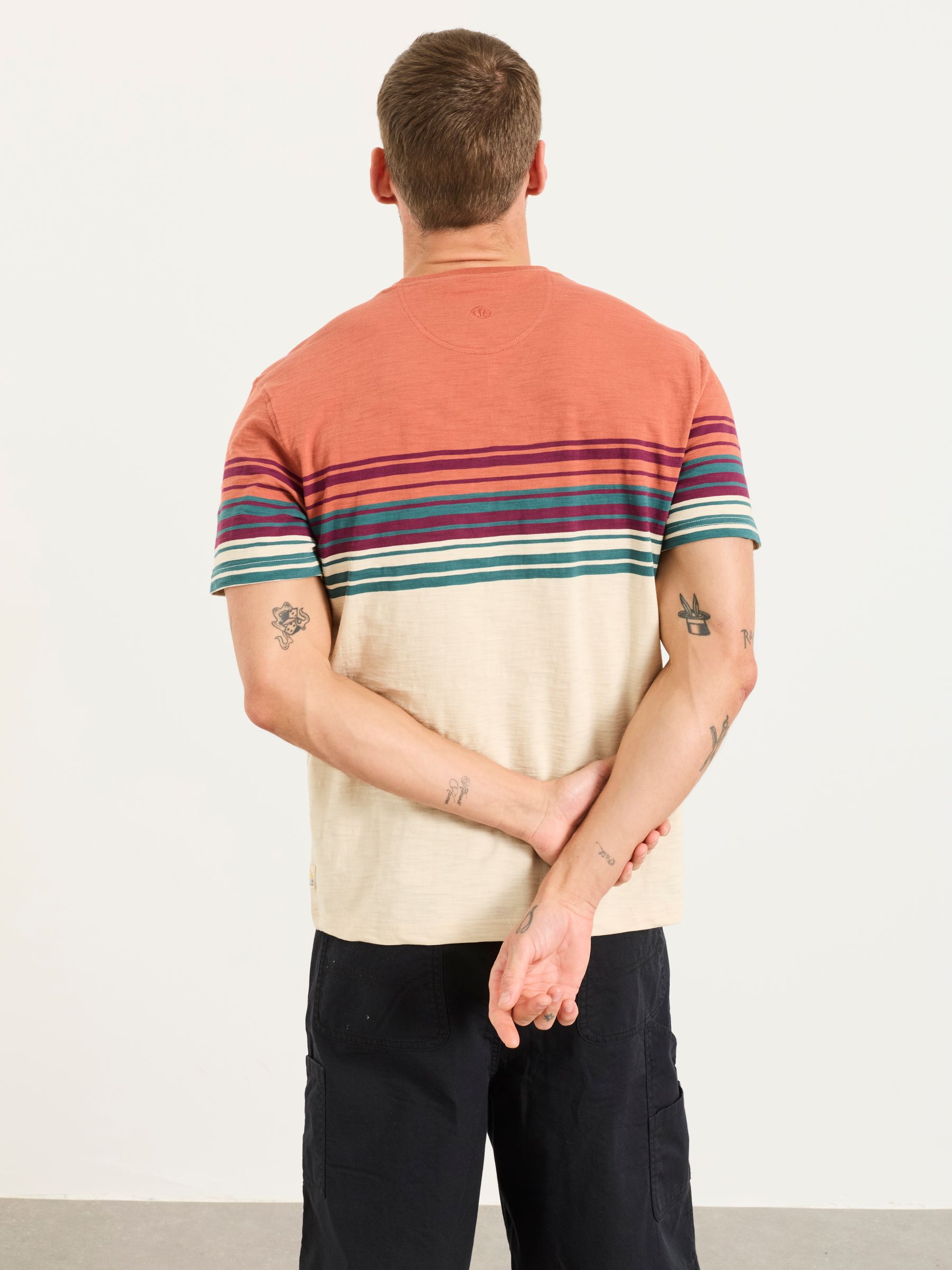 Terracotta Ripley Chest Stripe T-Shirt - Image 2 of 5