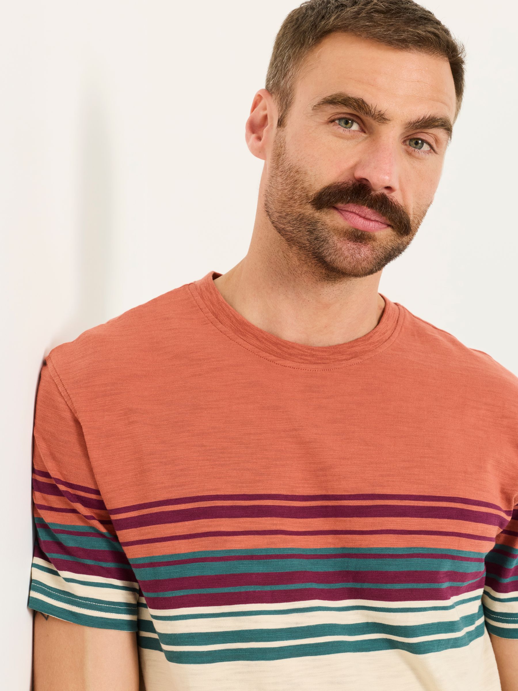 Terracotta Ripley Chest Stripe T-Shirt - Image 3 of 5
