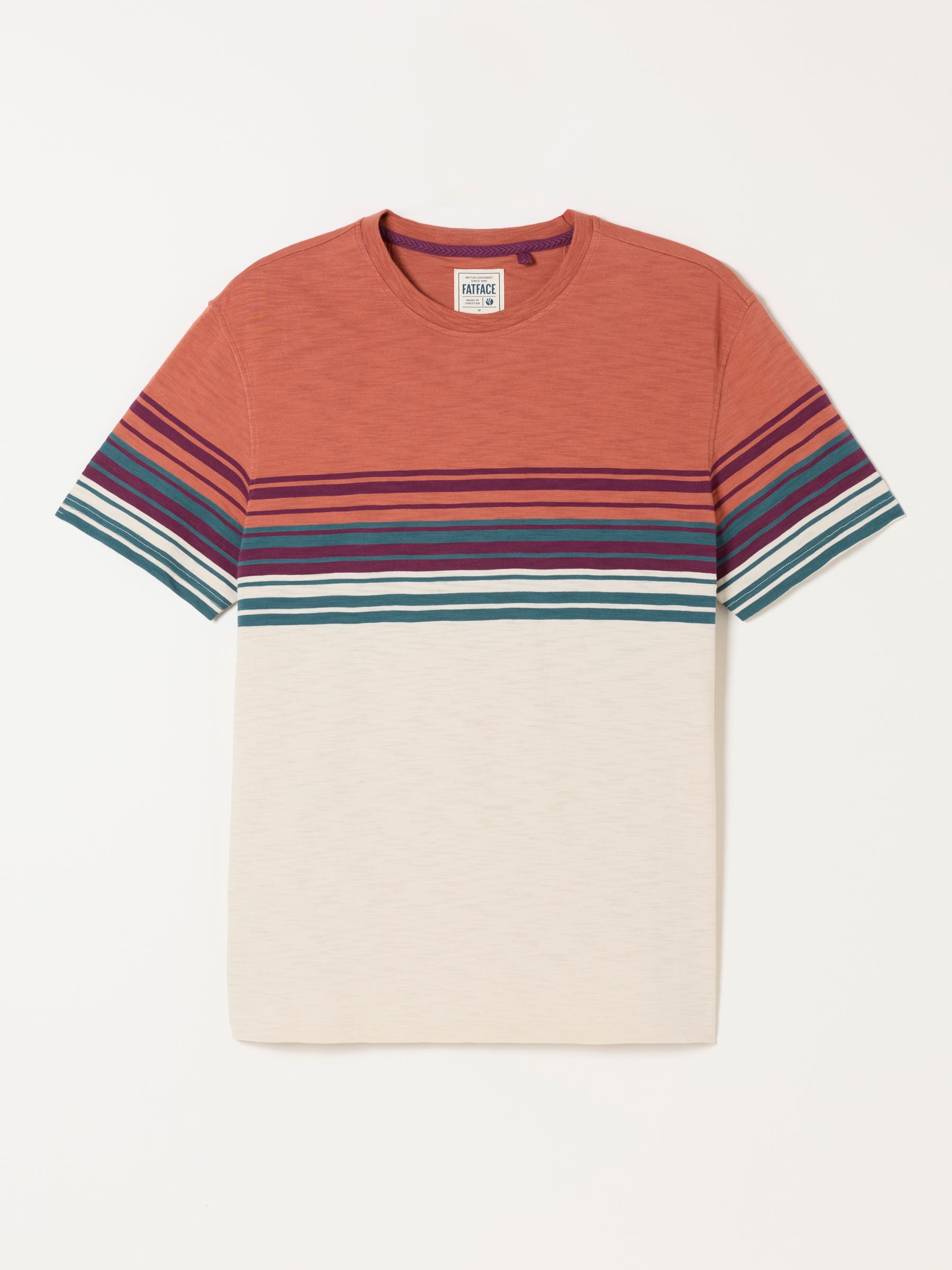 Terracotta Ripley Chest Stripe T-Shirt - Image 5 of 5 Terracotta Ripley Chest Stripe T-Shirt - Image 5 of 5
