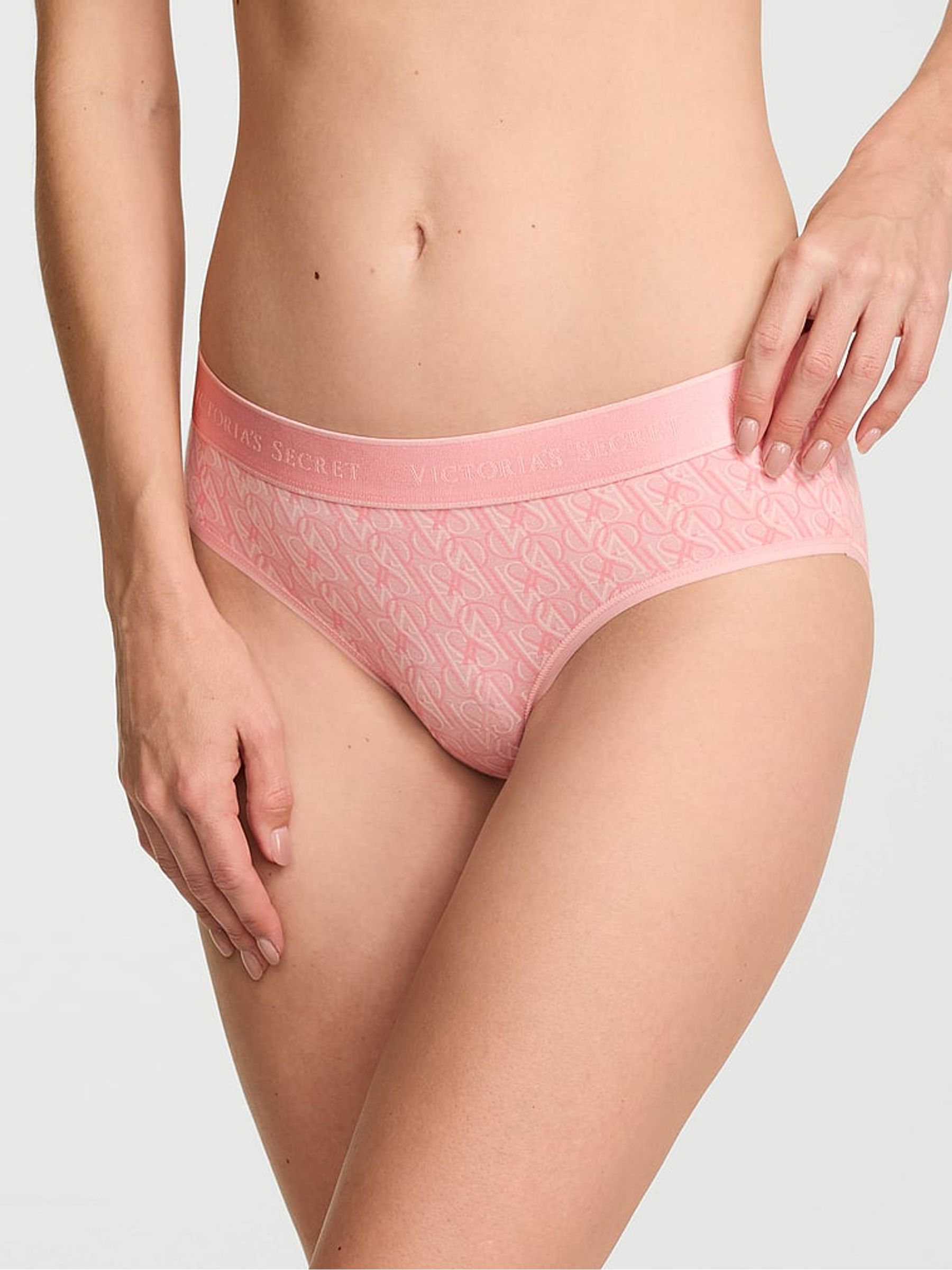Pretty Blossom Pink Lockup Hipster Logo Knickers - Image 1 of 2
