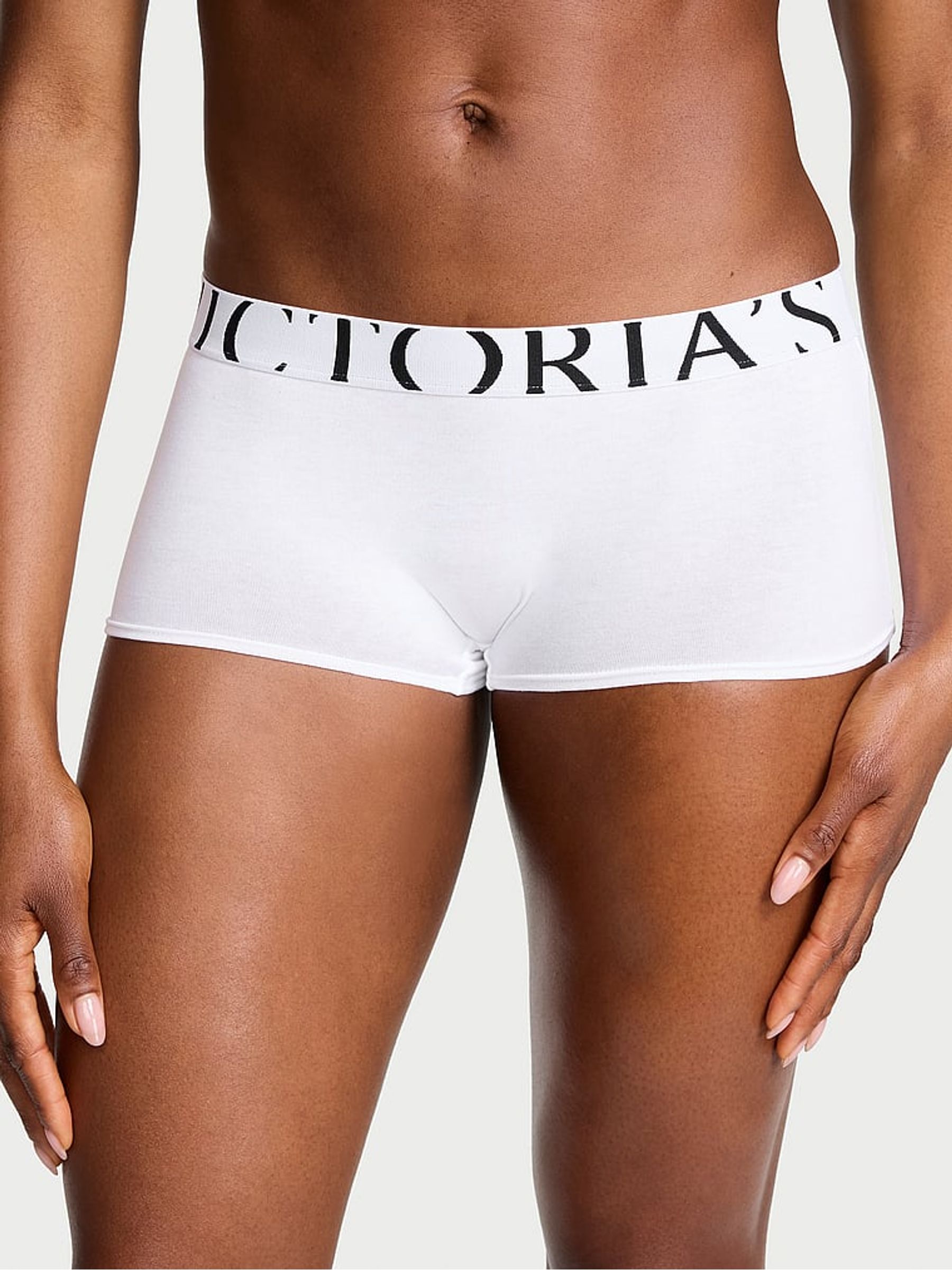 White Short Exploded Logo Knickers - Image 1 of 2