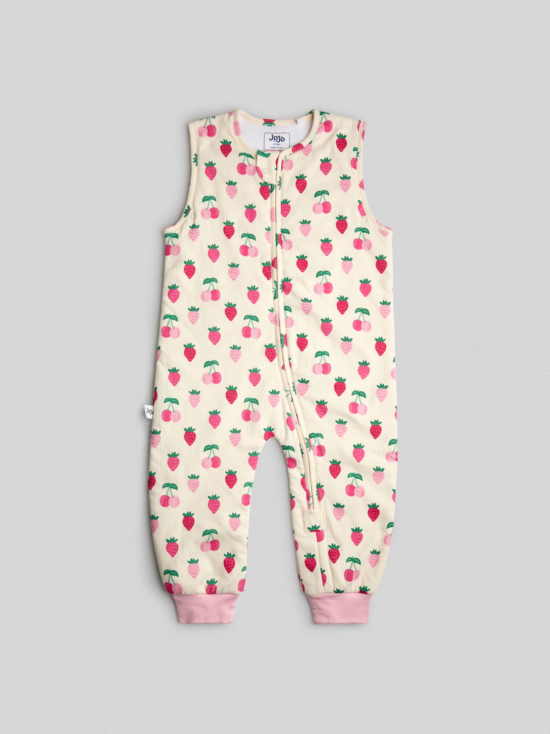 Pink Strawberry Ribbed 1.5 Tog Sleep Snuggler - Image 2 of 5