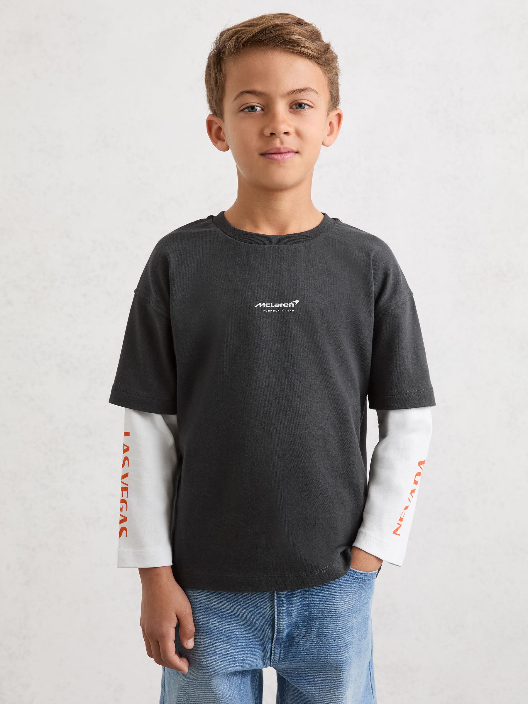 13-14 yrs McLaren F1 Team Las Vegas T-Shirt in Black - Image 2 of 7