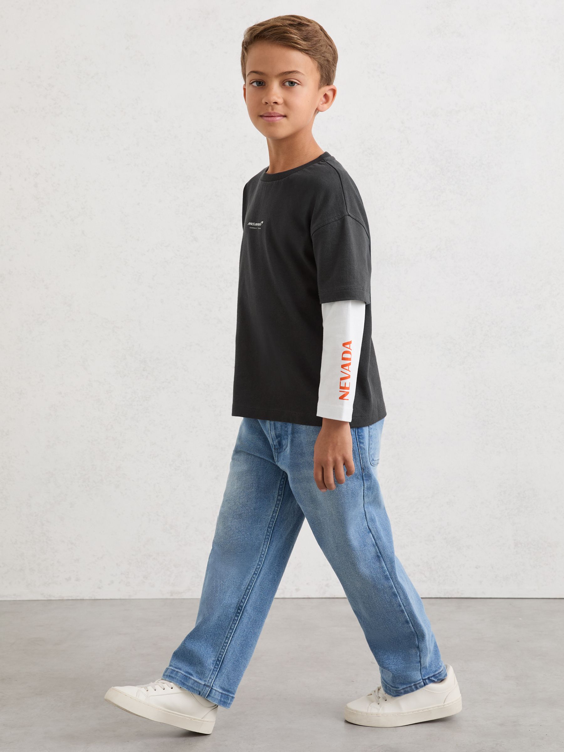 13-14 yrs McLaren F1 Team Las Vegas T-Shirt in Black - Image 3 of 7