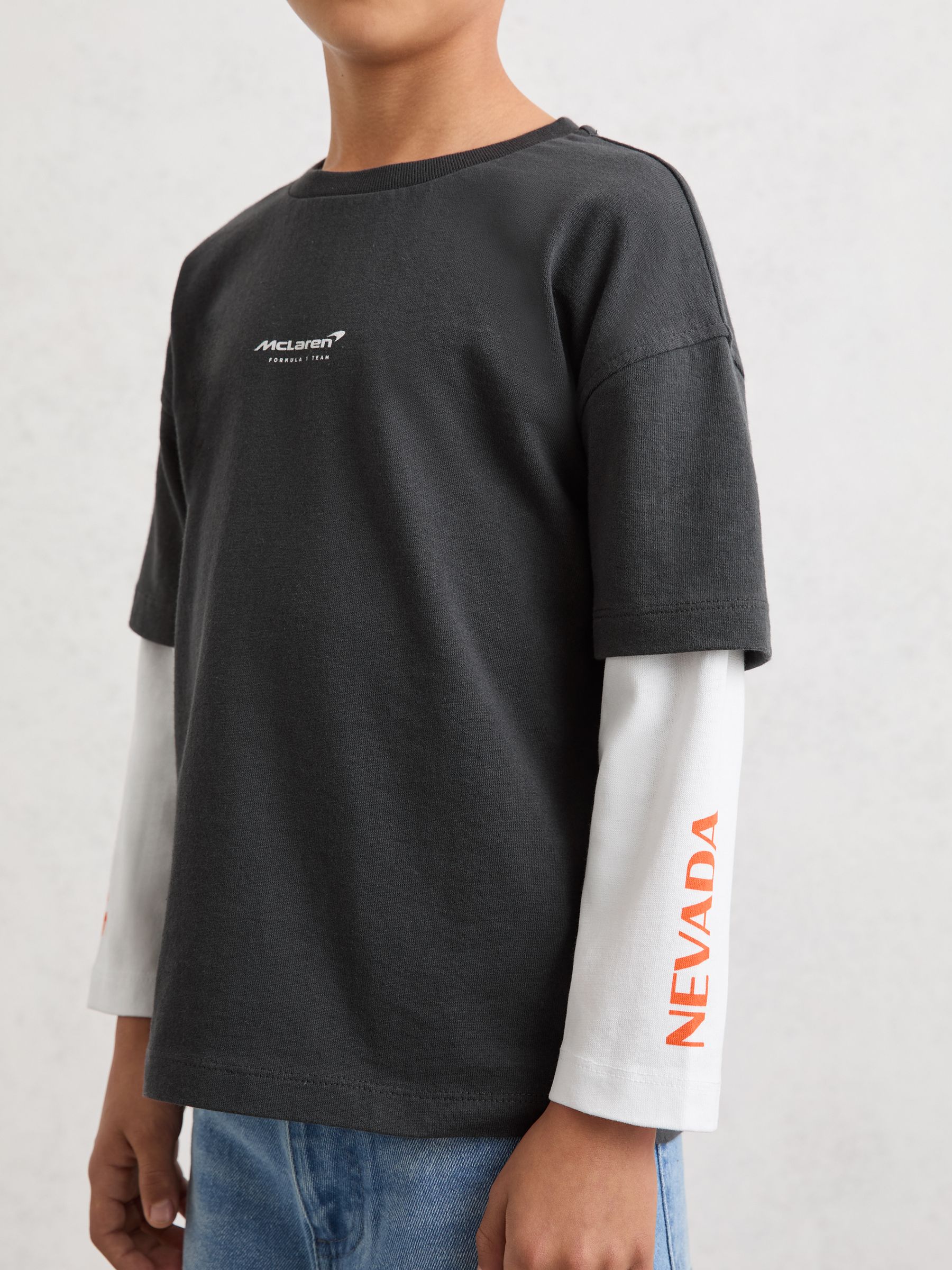 13-14 yrs McLaren F1 Team Las Vegas T-Shirt in Black - Image 4 of 7