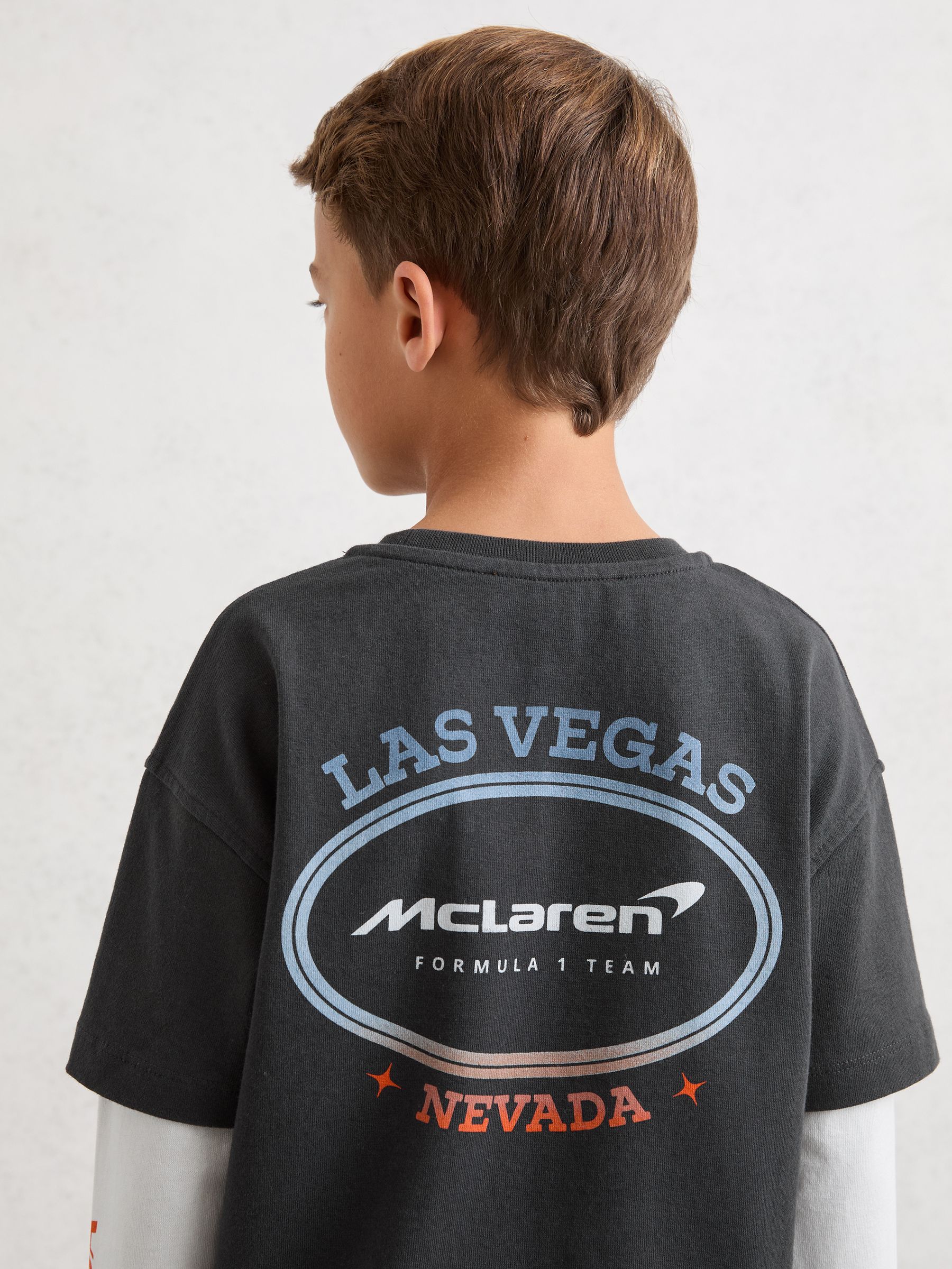 13-14 yrs McLaren F1 Team Las Vegas T-Shirt in Black - Image 5 of 7