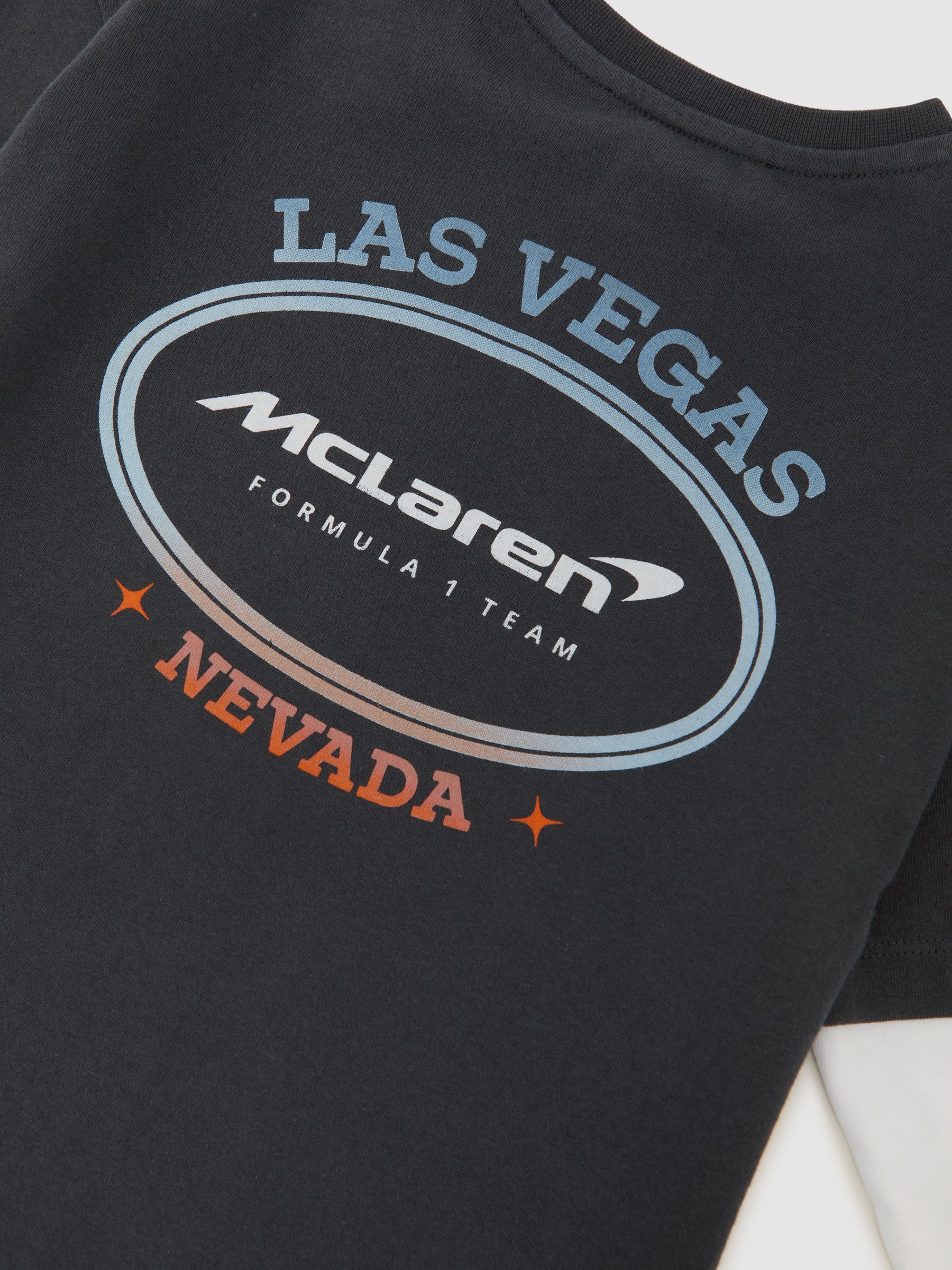 13-14 yrs McLaren F1 Team Las Vegas T-Shirt in Black - Image 6 of 7