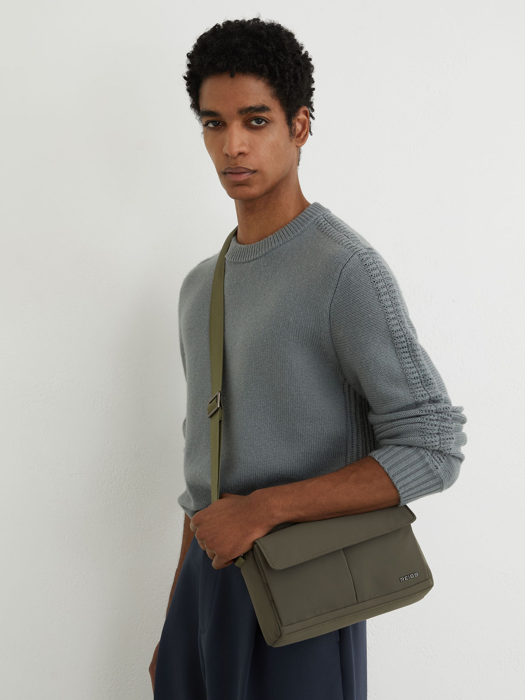 Technical Crossbody Bag in Khaki Green - image 5
