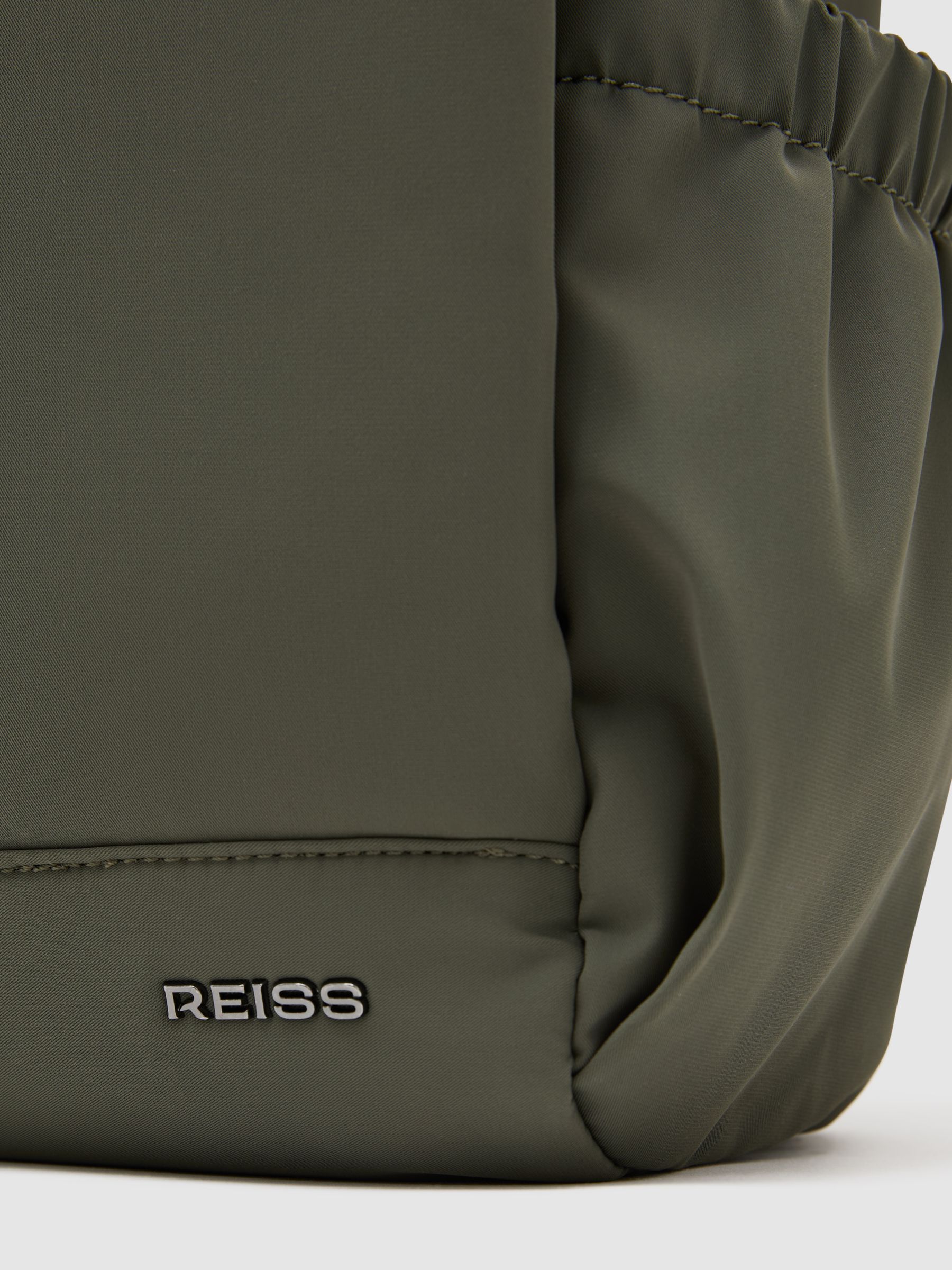 Technical Roll-Top Backpack in Khaki Green - Image 5 of 5