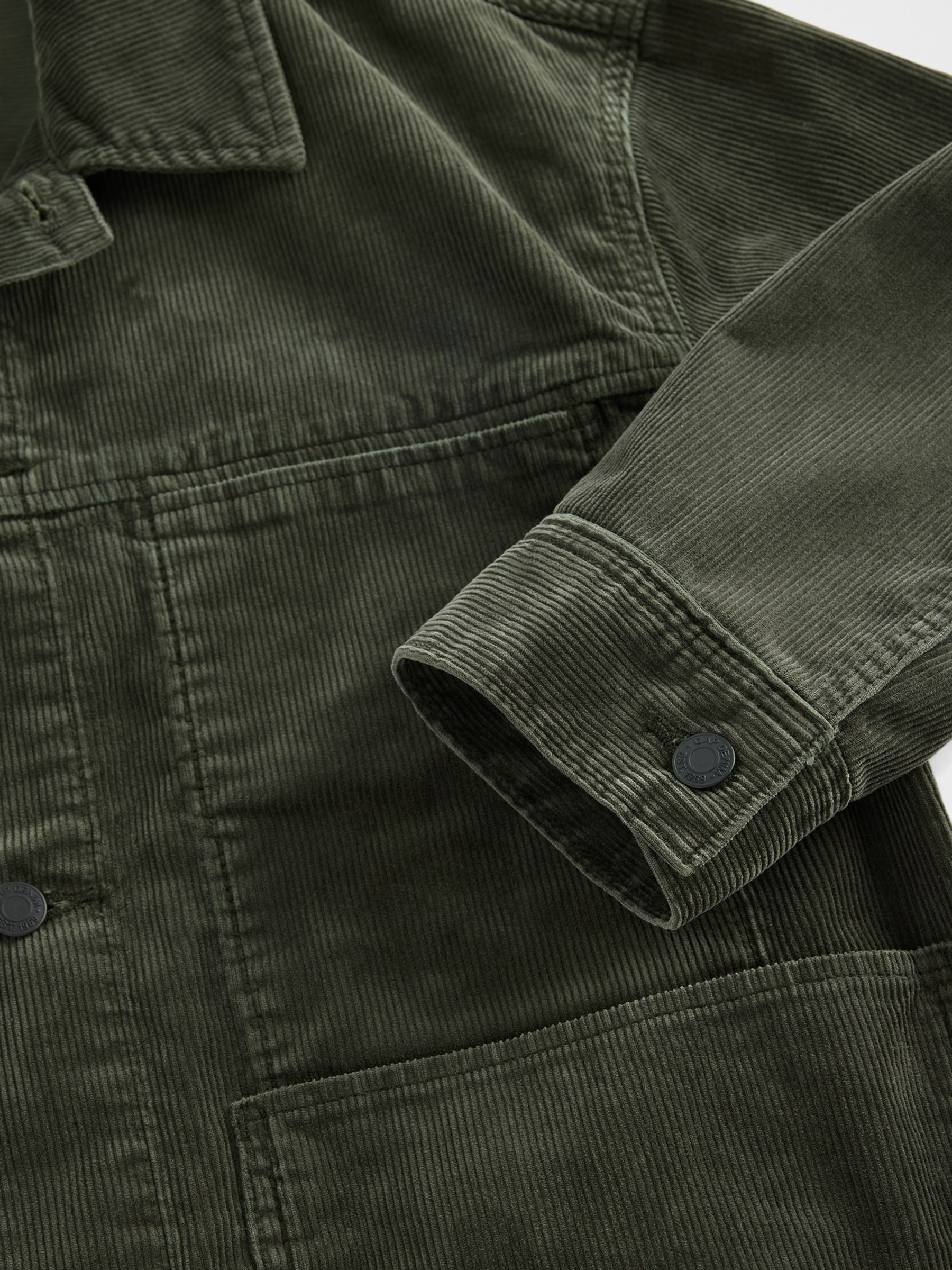 Green Relaxed Corduroy Jacket - Image 4 of 4 Green Relaxed Corduroy Jacket - Image 4 of 4