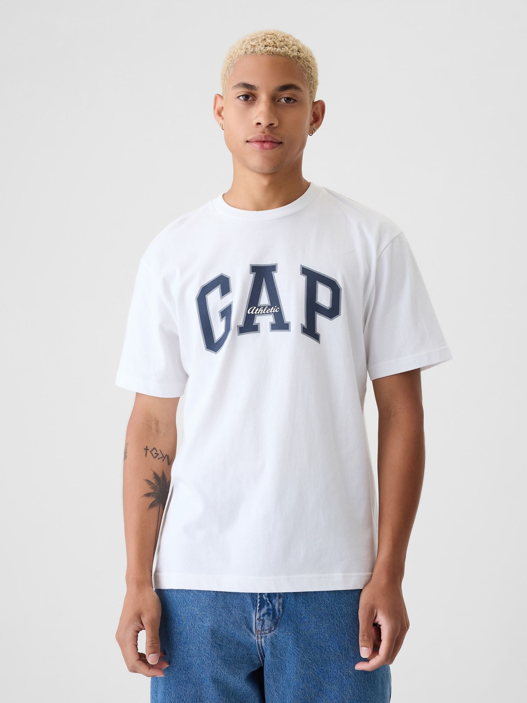 White Arch Logo Short Sleeve T-Shirt - Image 1 of 4