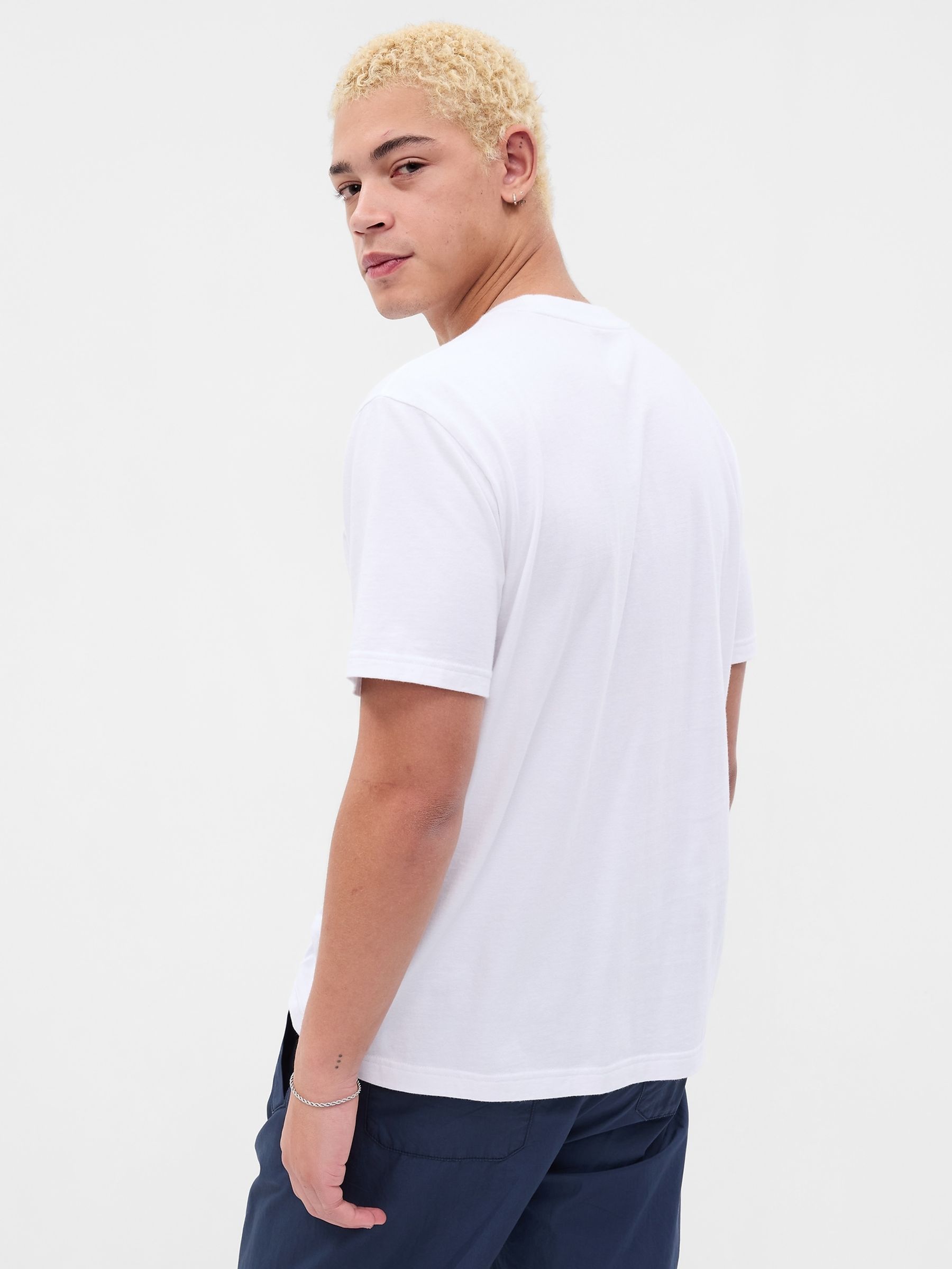 White Arch Logo Short Sleeve T-Shirt - Image 3 of 4