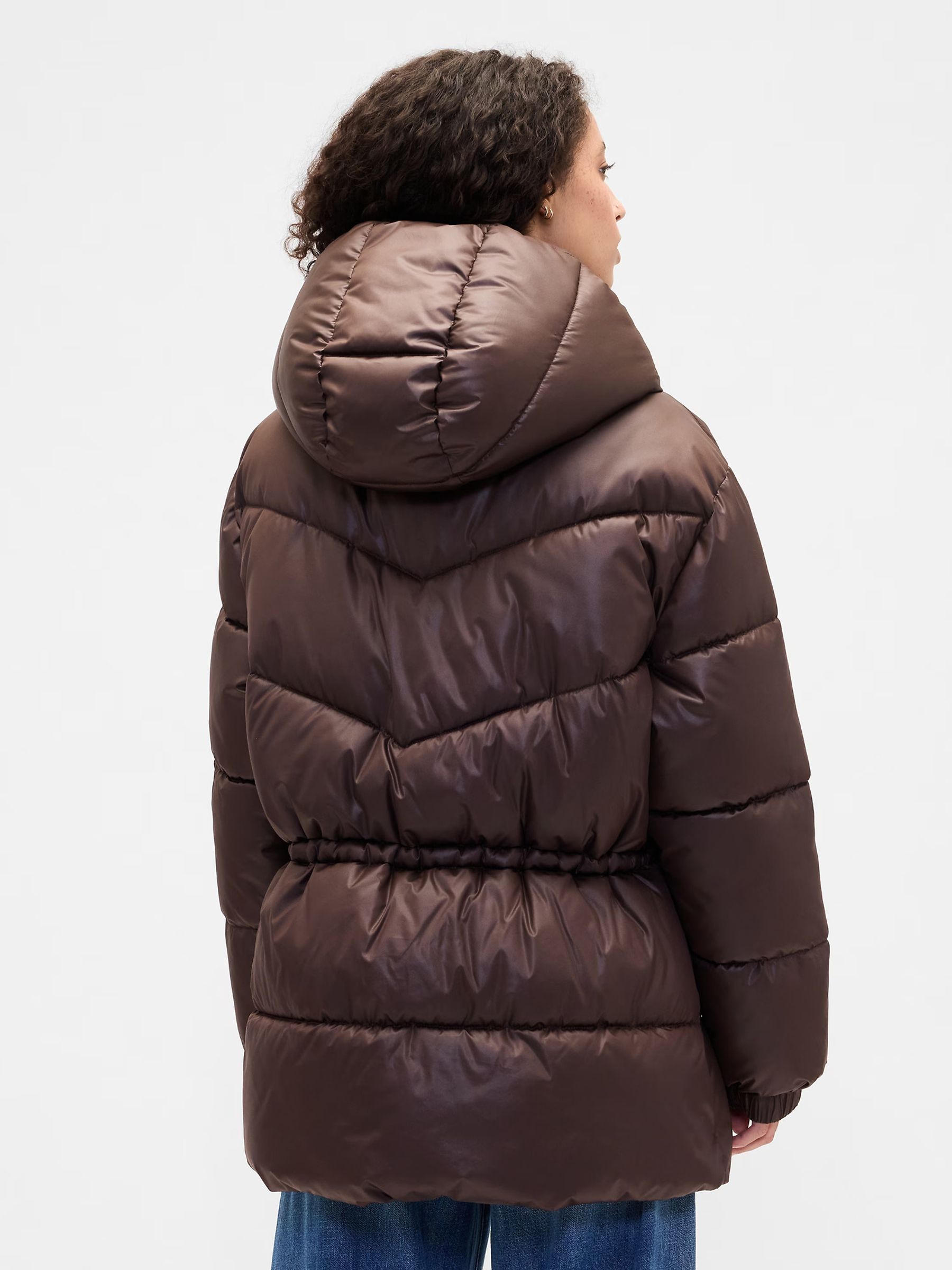Brown ColdControl Max Relaxed Puffer Jacket - Image 2 of 5