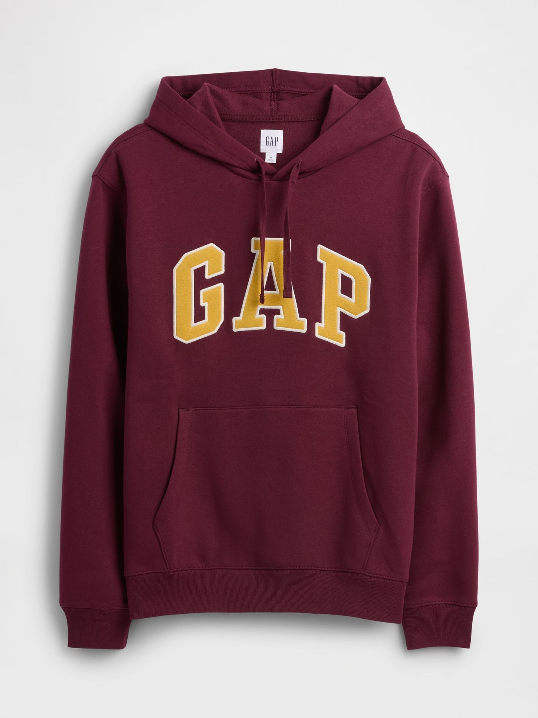 Burgundy Red Overhead Logo Fleece Lined Hoodie - Image 4 of 4 Burgundy Red Overhead Logo Fleece Lined Hoodie - Image 4 of 4