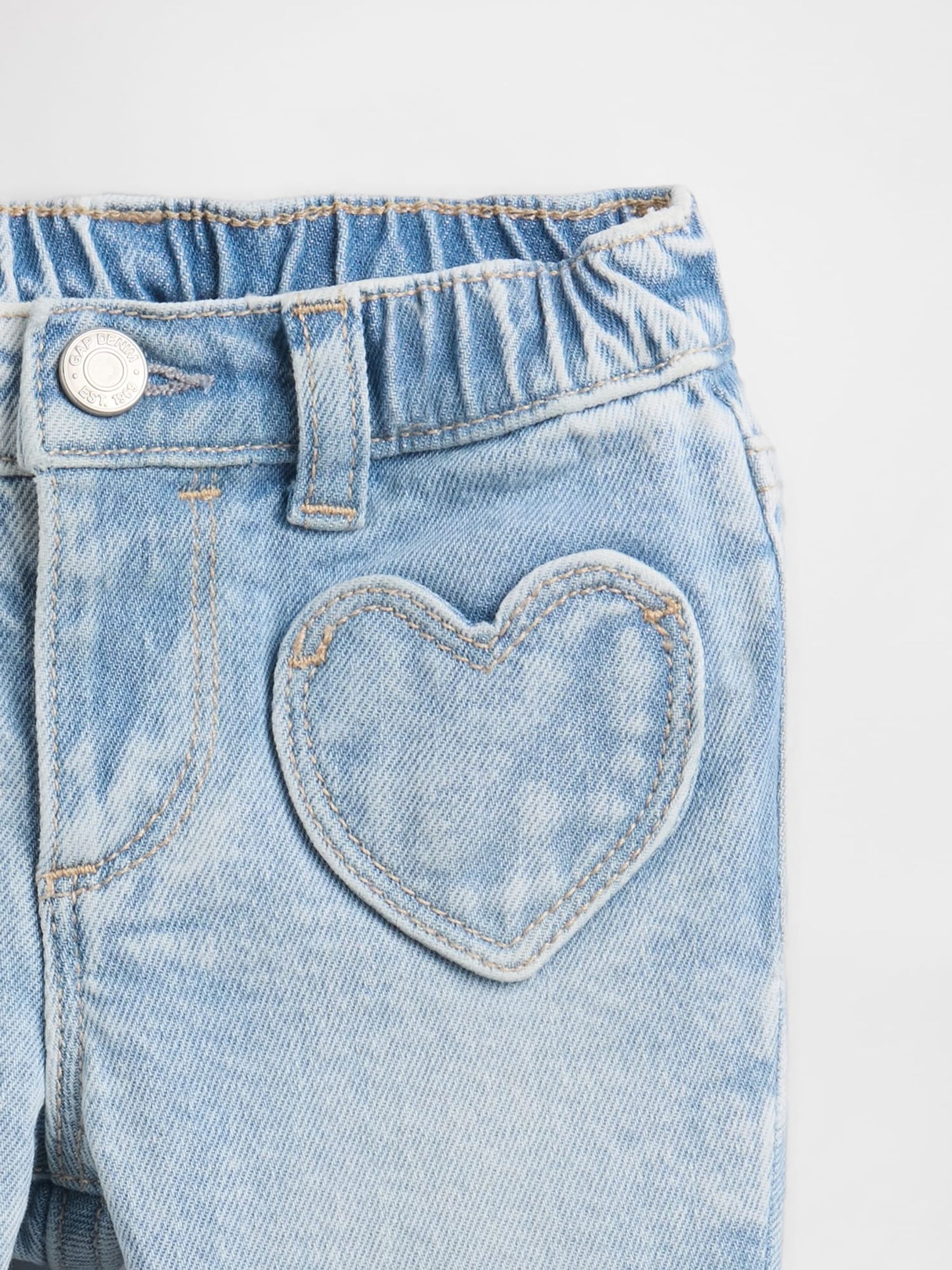 Blue Heart Pocket Flare Jeans - Image 3 of 3