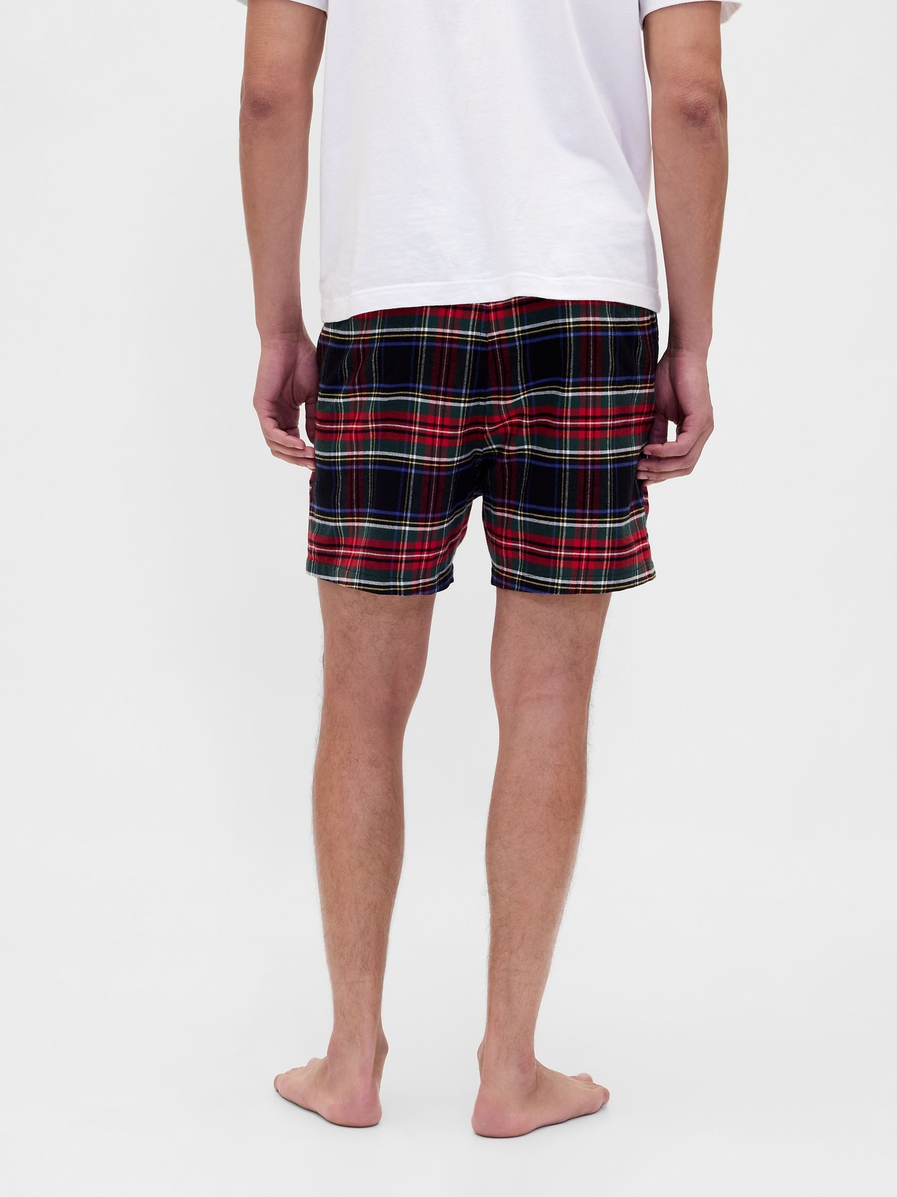 Black Check Matching Family Softest Flannel pyjama Boxer Shorts - Image 2 of 5 Black Check Matching Family Softest Flannel pyjama Boxer Shorts - Image 2 of 5