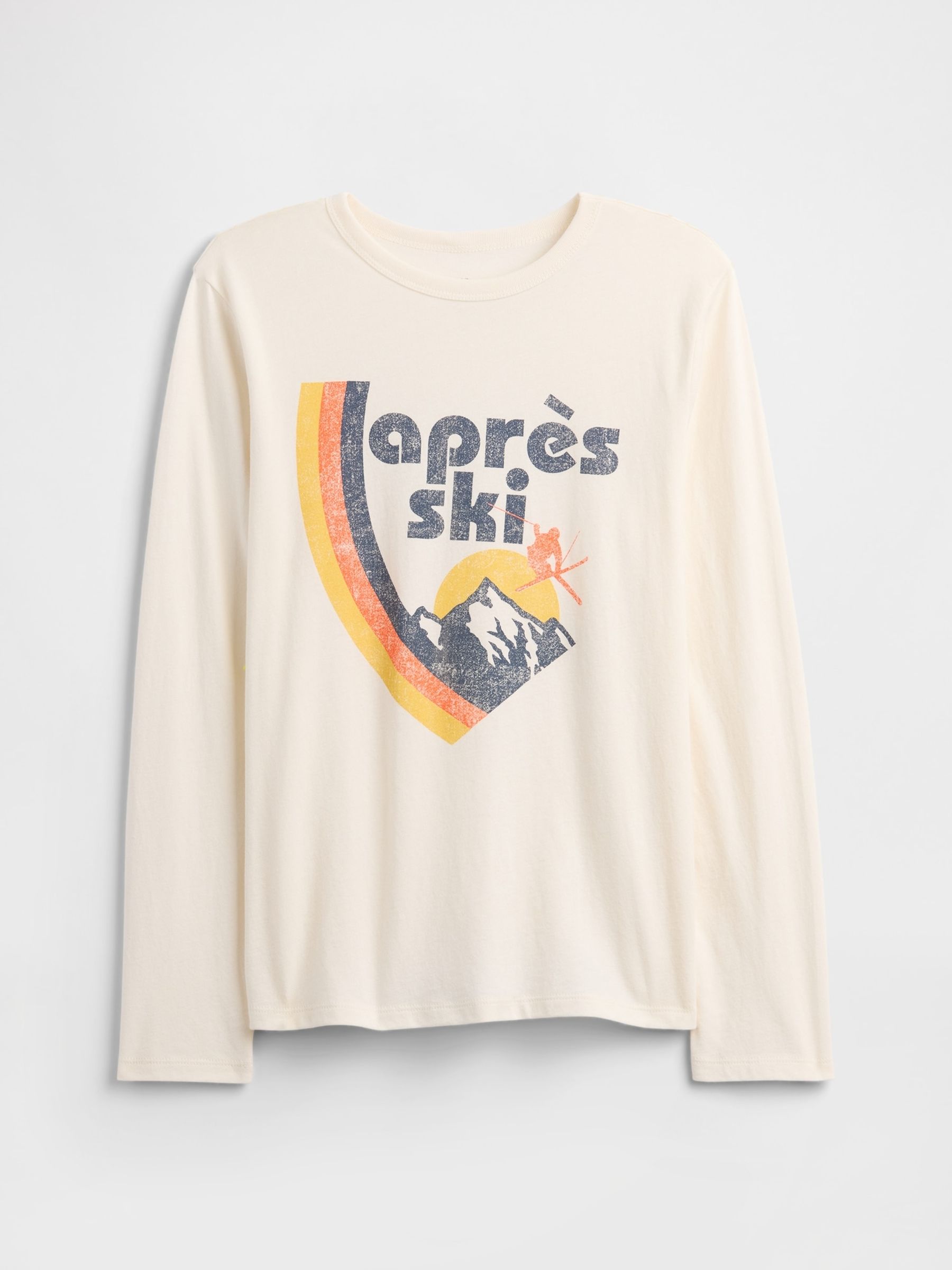 Cream Gap Long Sleeve Graphic T-Shirt (4-13yrs) - Image 1 of 2 Cream Gap Long Sleeve Graphic T-Shirt (4-13yrs) - Image 1 of 2