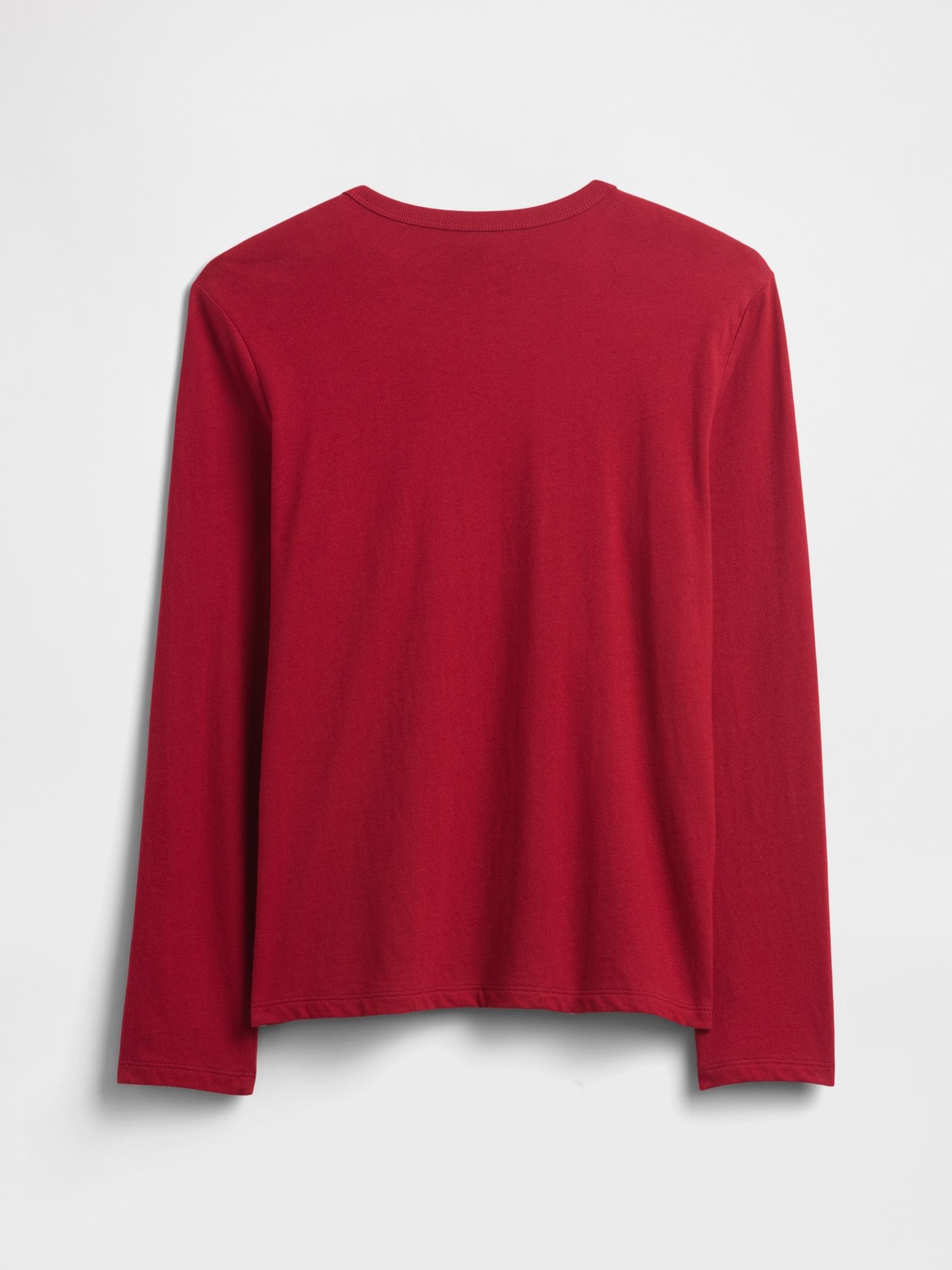 Burgundy Red Gap Long Sleeve Graphic T-Shirt (4-13yrs) - Image 2 of 2
