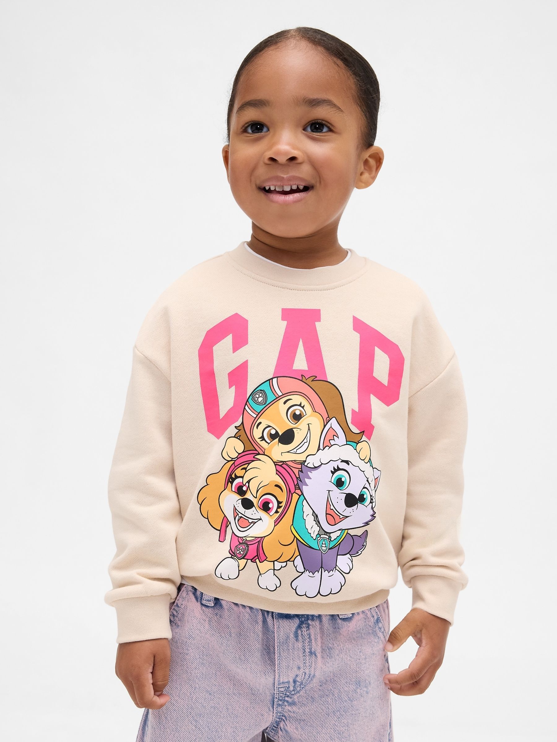 Beige Vintage Soft Paw Patrol Logo Sweatshirt (6mths-5yrs) - Image 1 of 3