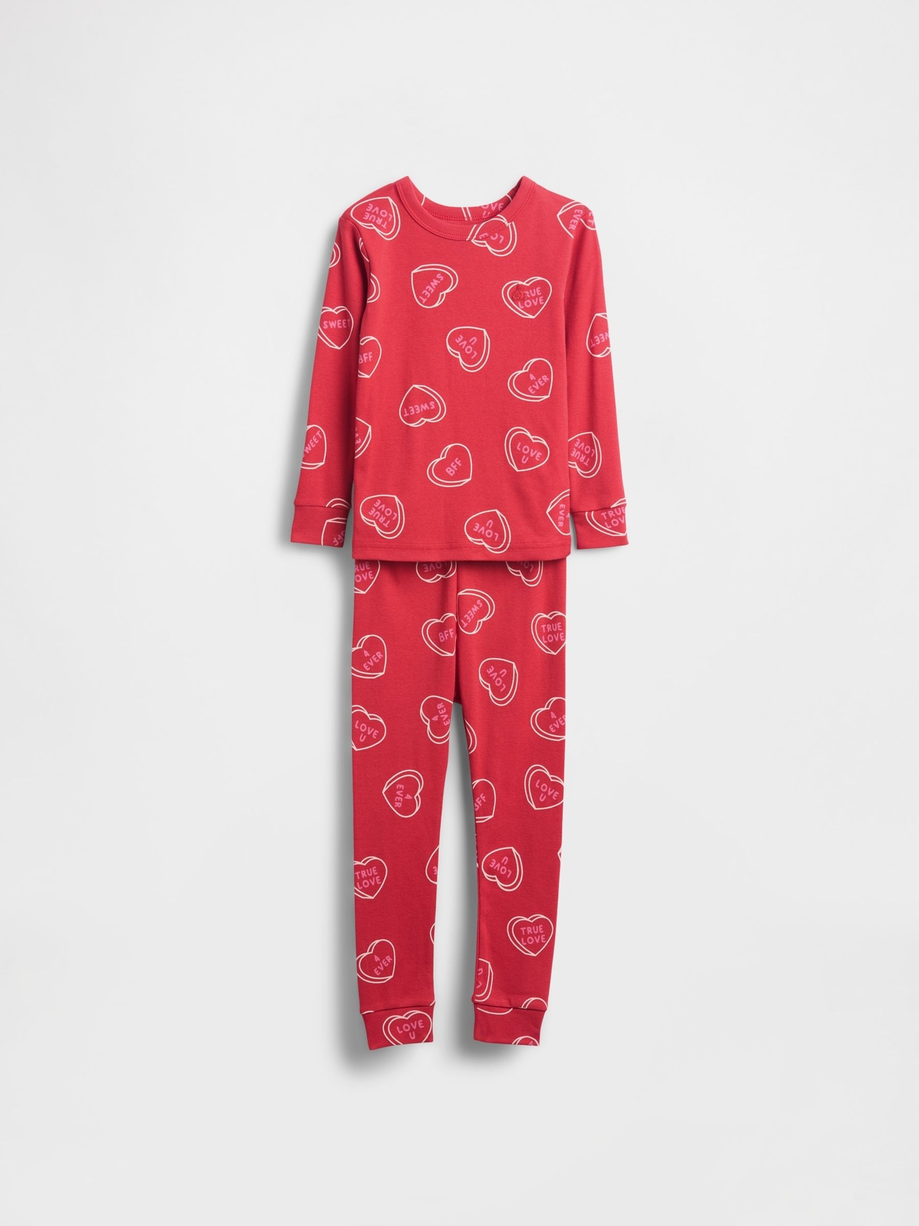 Red Brushed Cotton Pyjamas Set (6mths-5yrs) - Image 1 of 2
