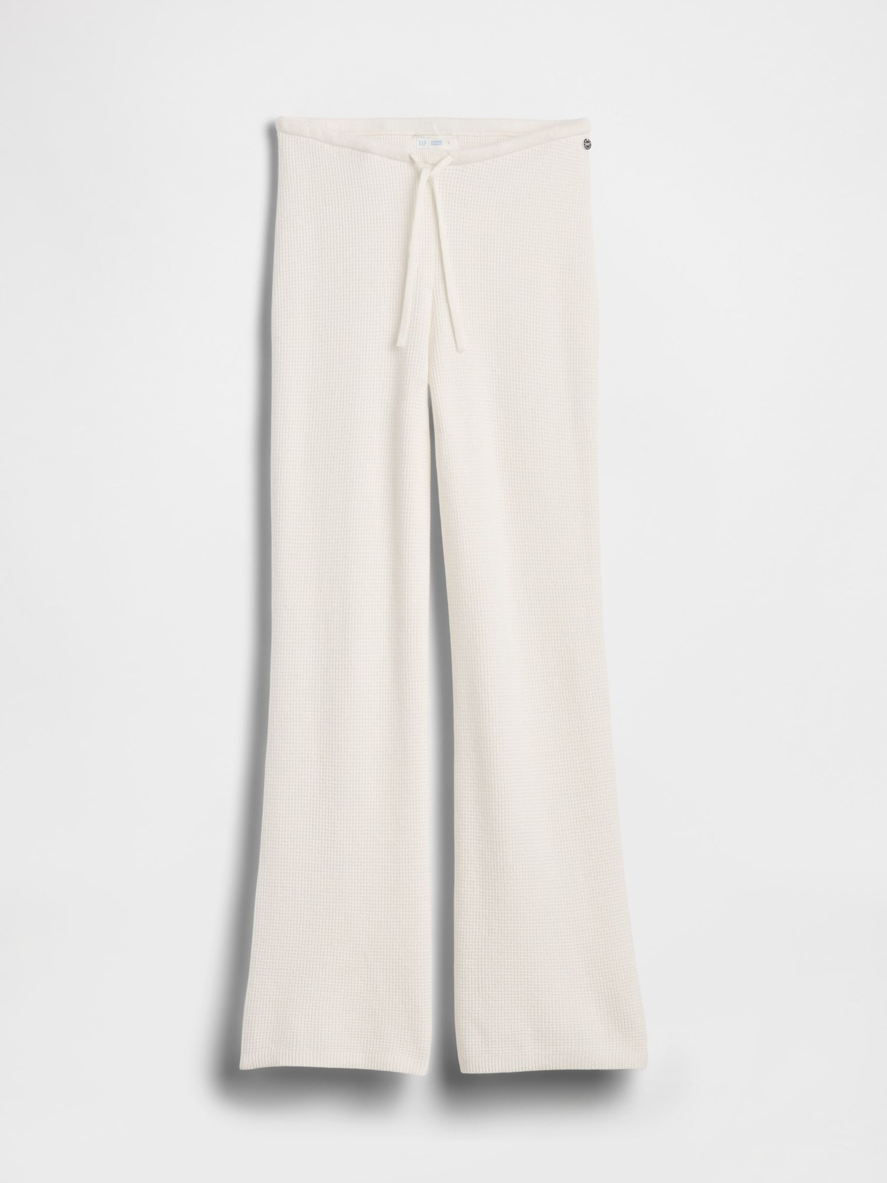 Gap X Summer Fridays White CashSoft Waffle Bootcut Joggers - Image 5 of 6