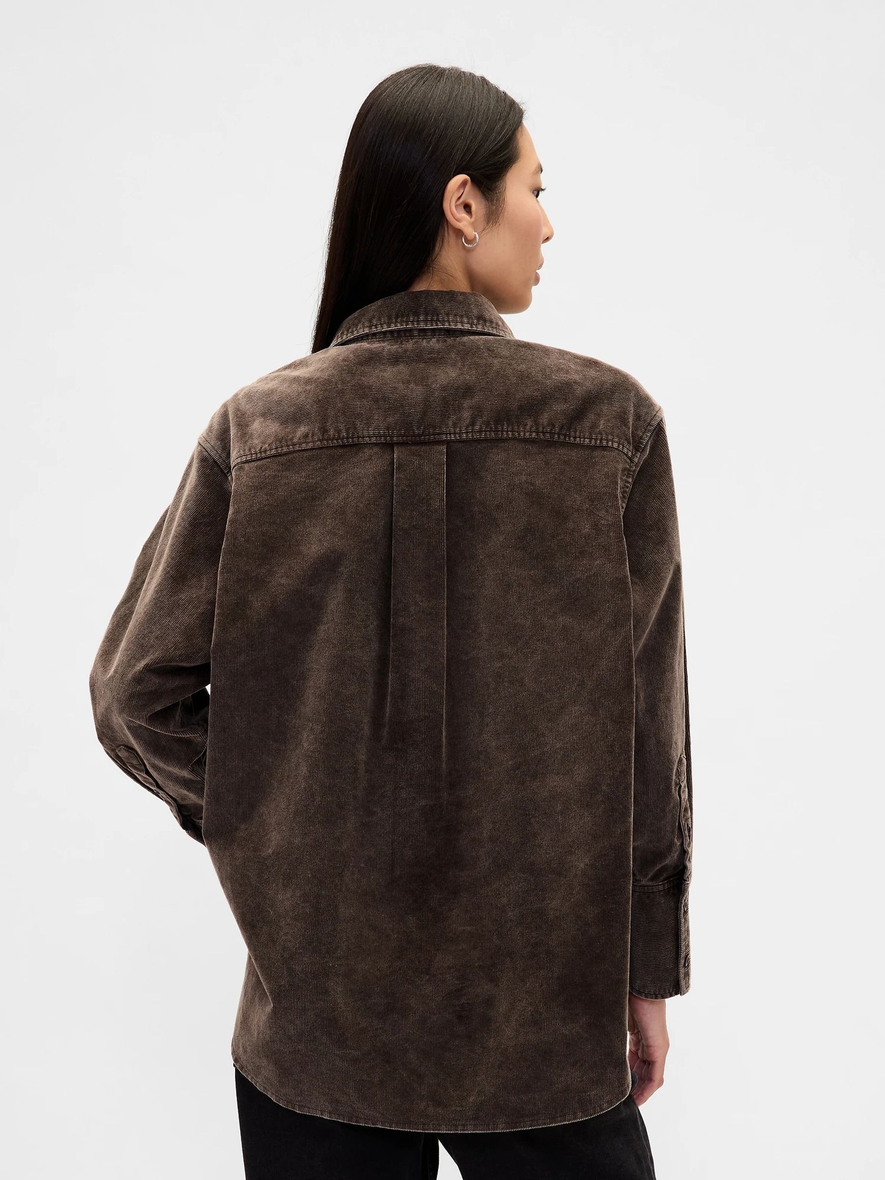 Brown Corduroy Big Shirt - Image 3 of 4