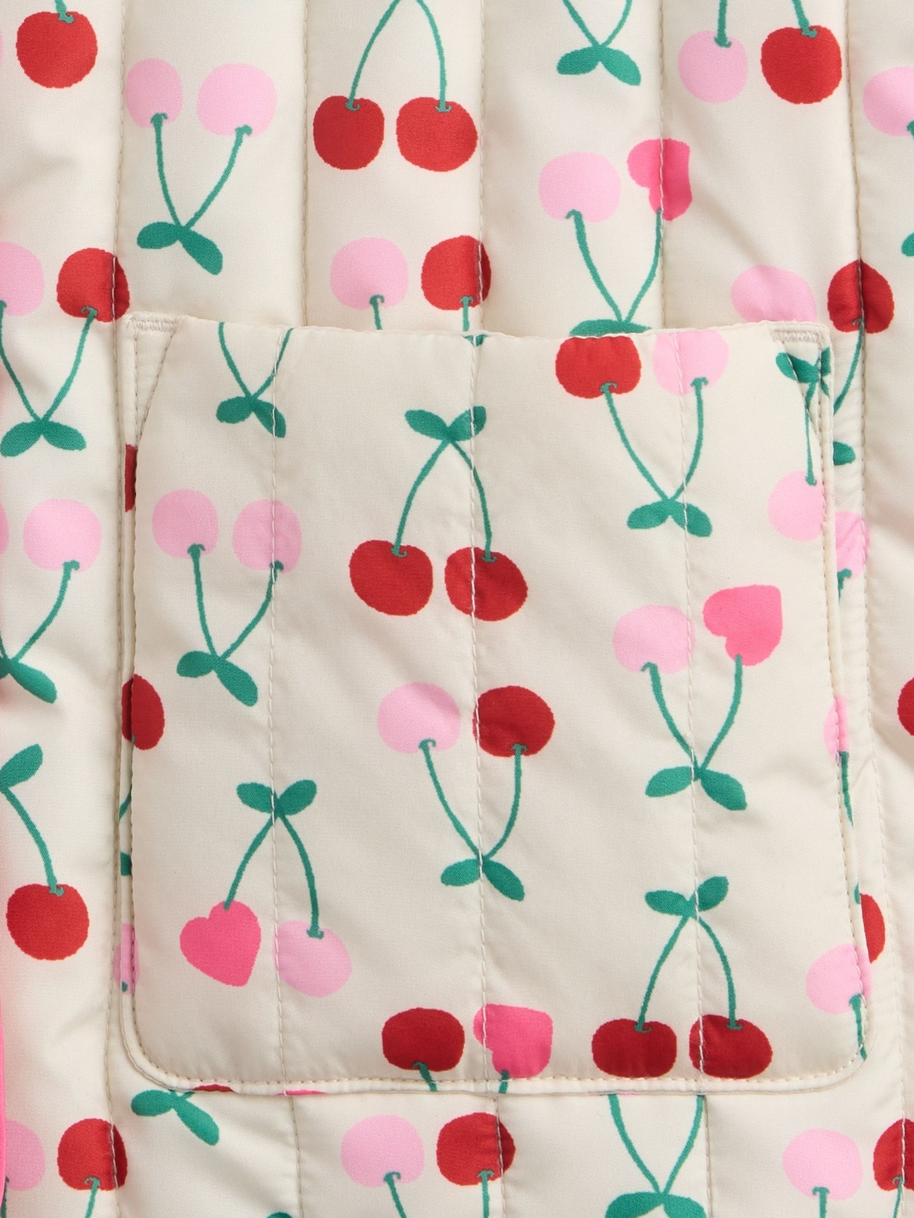 Cherry print Printed Quilted Jacket - Image 3 of 3