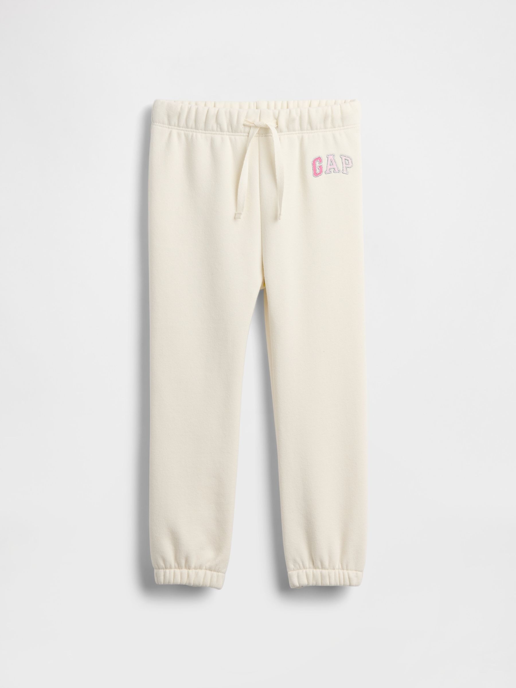 White Relaxed Logo Pull On Joggers - Image 1 of 2 White Relaxed Logo Pull On Joggers - Image 1 of 2