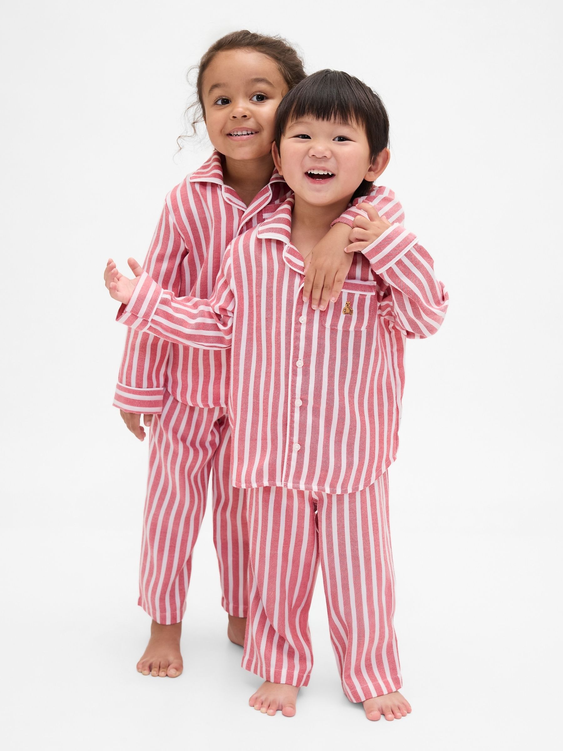 Red Stripe Matching Family Pyjamas Set (6mths-5yrs) - Image 1 of 5