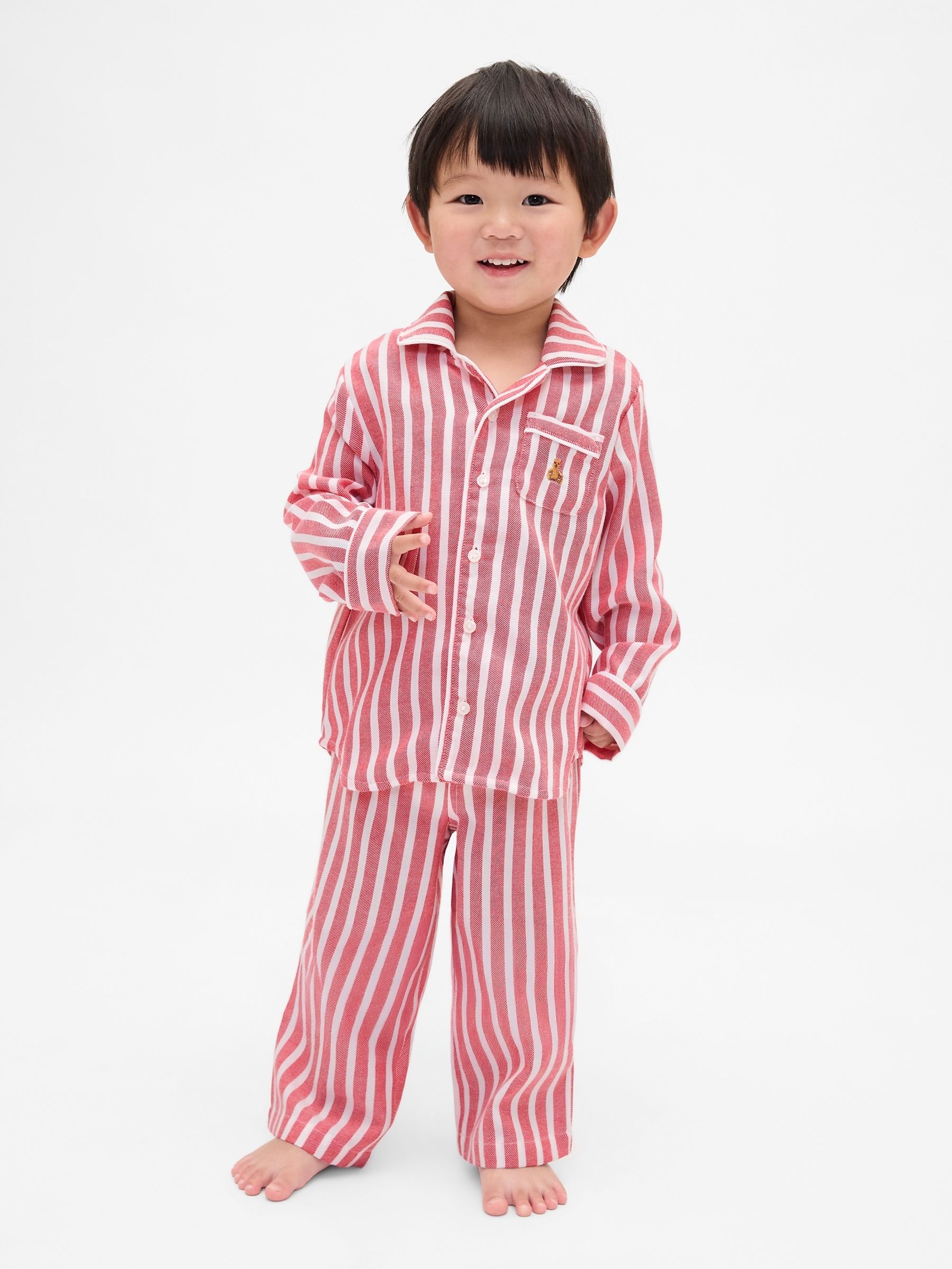 Red Stripe Matching Family Pyjamas Set (6mths-5yrs) - Image 2 of 5