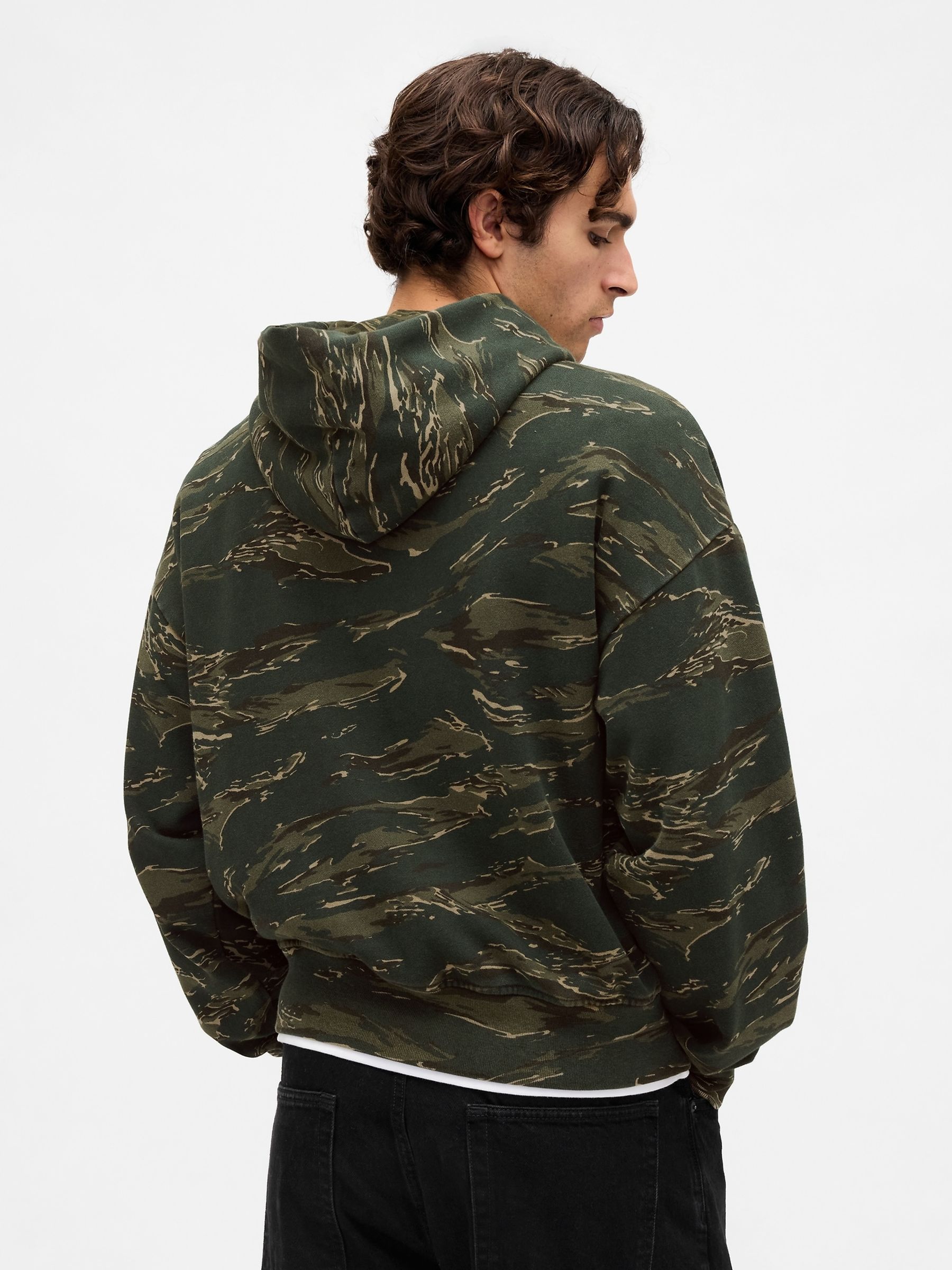 Dark Green Heavyweight Oversized Hoodie - Image 2 of 6