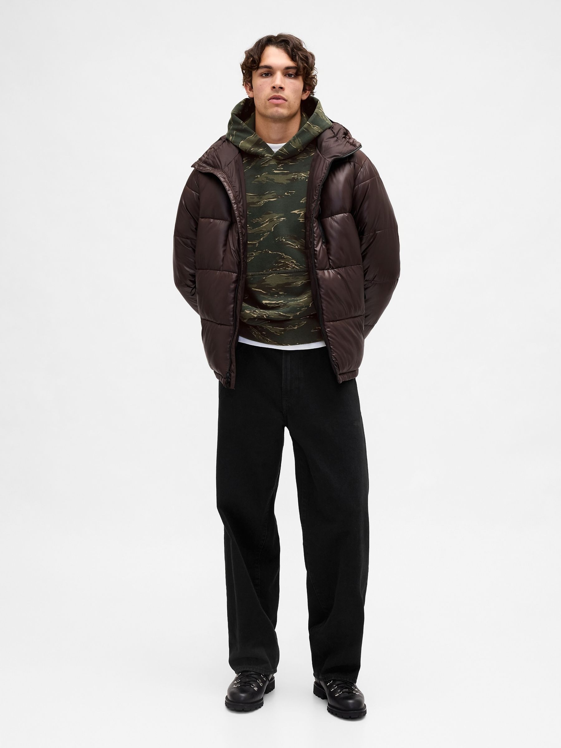 Dark Green Heavyweight Oversized Hoodie - Image 3 of 6