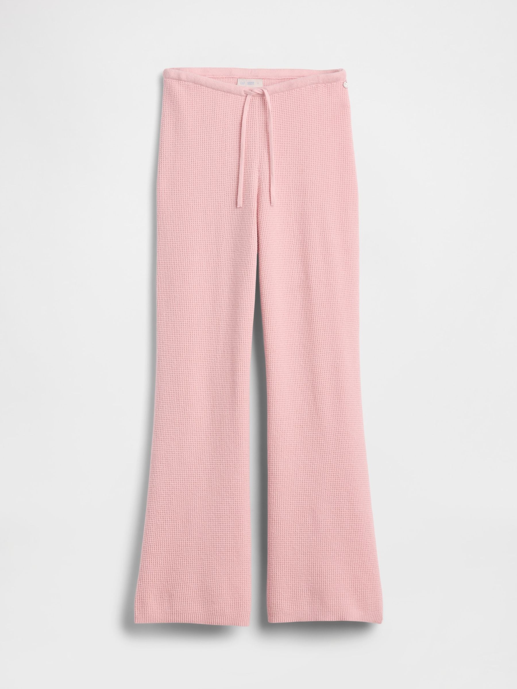 Gap X Summer Fridays Pink CashSoft Waffle Bootcut Joggers - Image 5 of 6