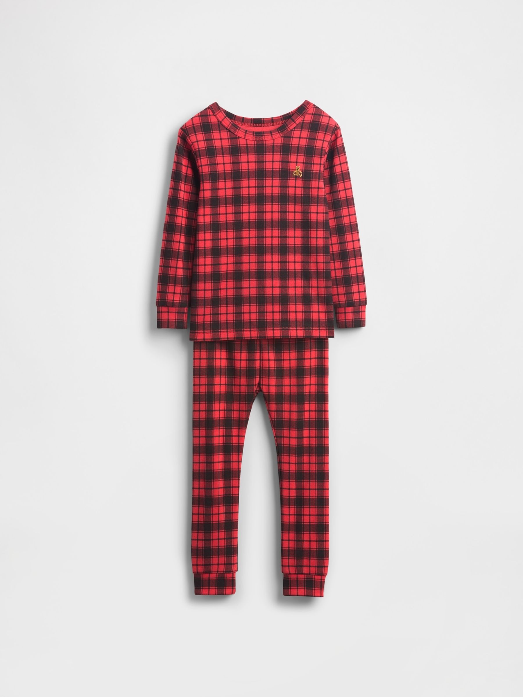 Red/Black Check Matching Family Christmas Cotton Pyjamas - Image 5 of 6
