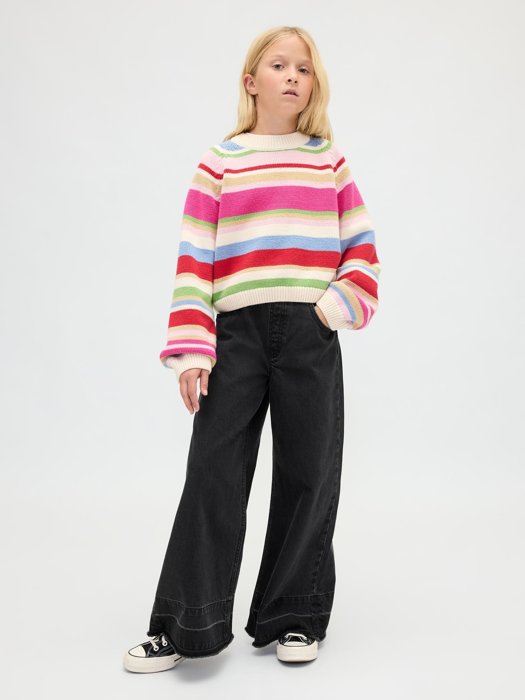 Black Low Waisted Baggy Jeans (4-13yrs) - Image 3 of 4