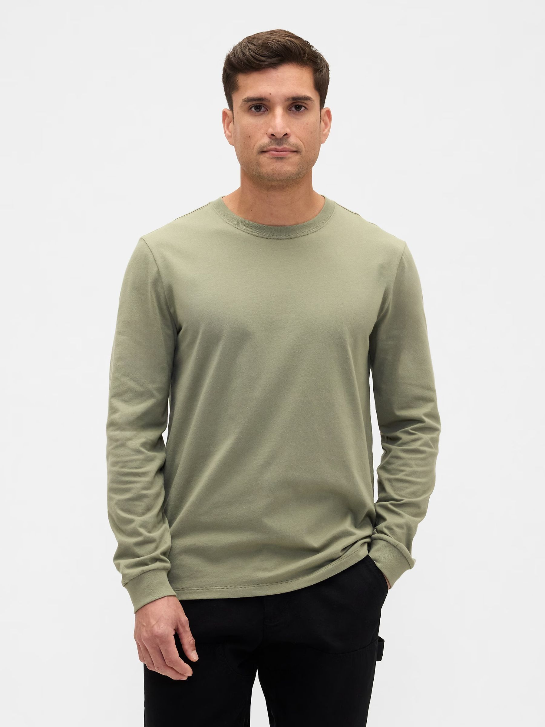 Green Everyday Soft Crew neck T-Shirt - Image 1 of 4 Green Everyday Soft Crew neck T-Shirt - Image 1 of 4
