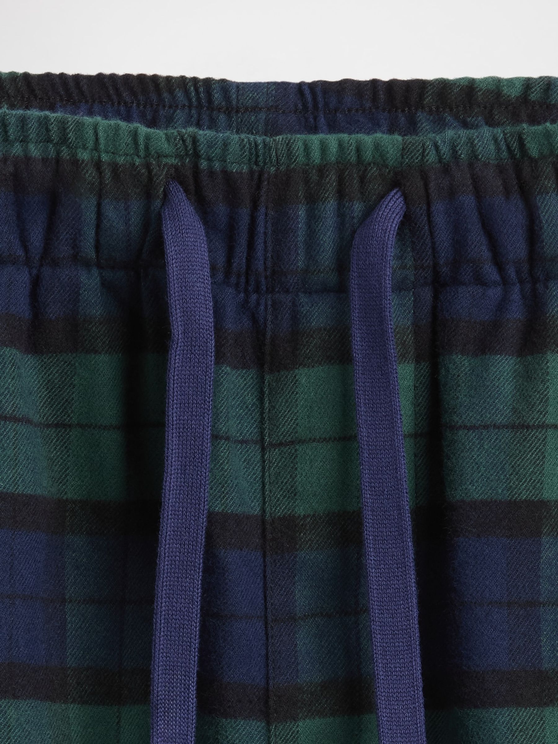 Green/Navy Check Matching Family Softest Flannel pyjama Boxer Shorts - Image 5 of 5