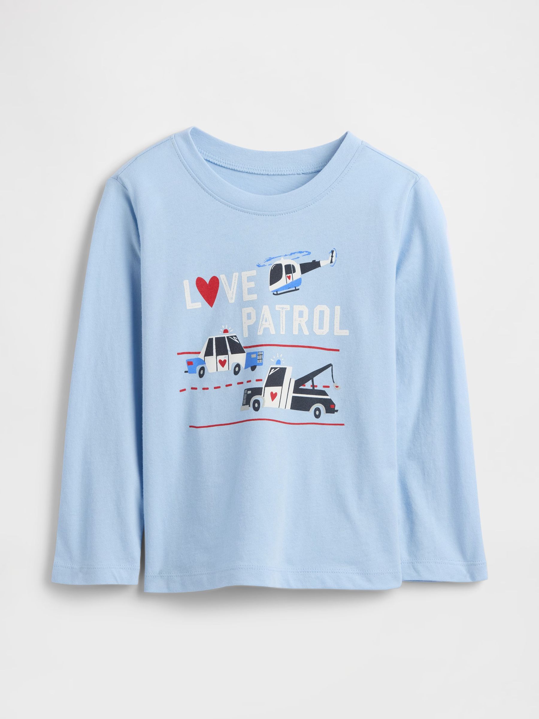 Blue Long Sleeve Graphic T-Shirt - Image 1 of 3