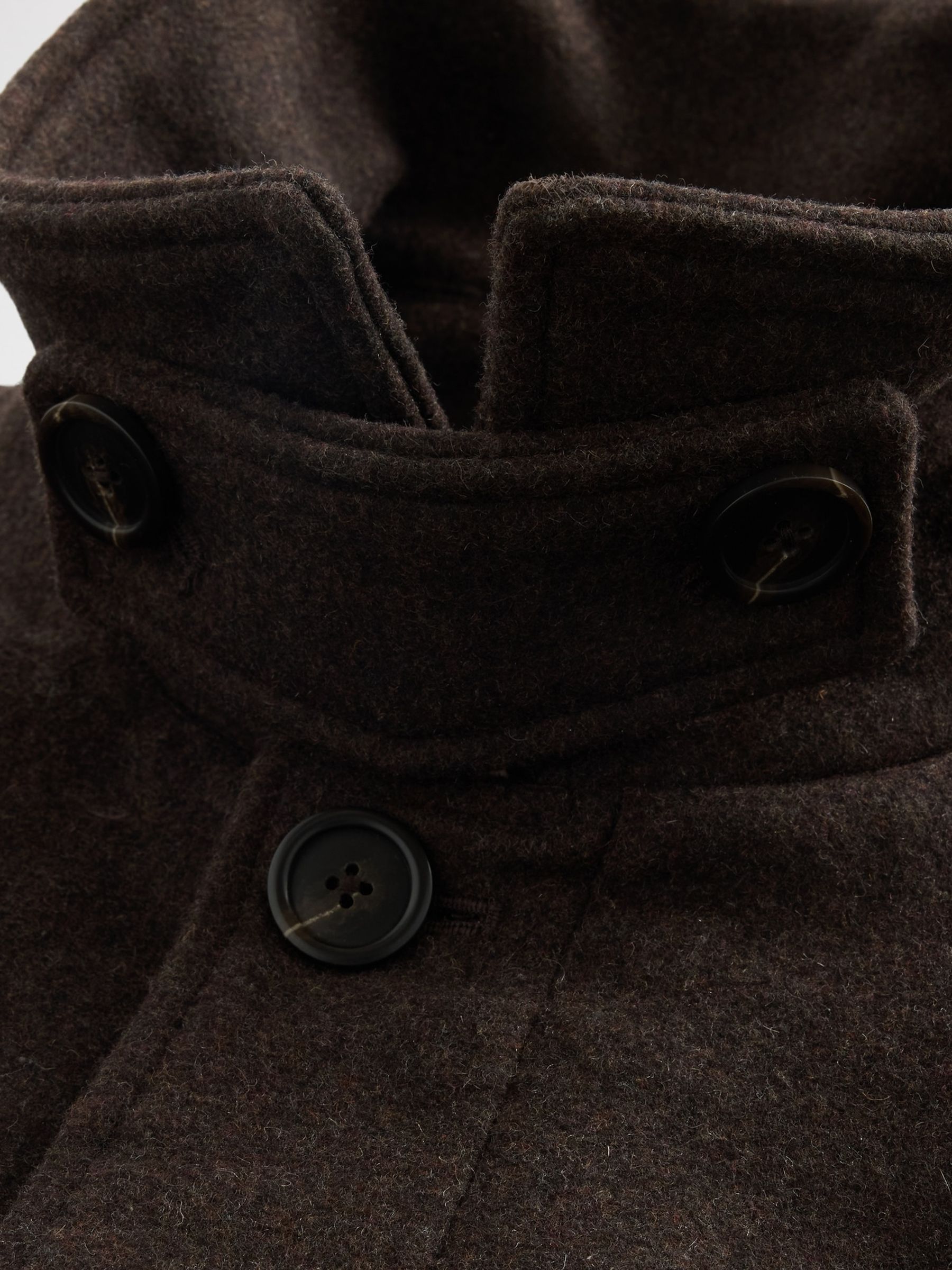 Brown Wool Blend Car Coat - Image 5 of 5 Brown Wool Blend Car Coat - Image 5 of 5
