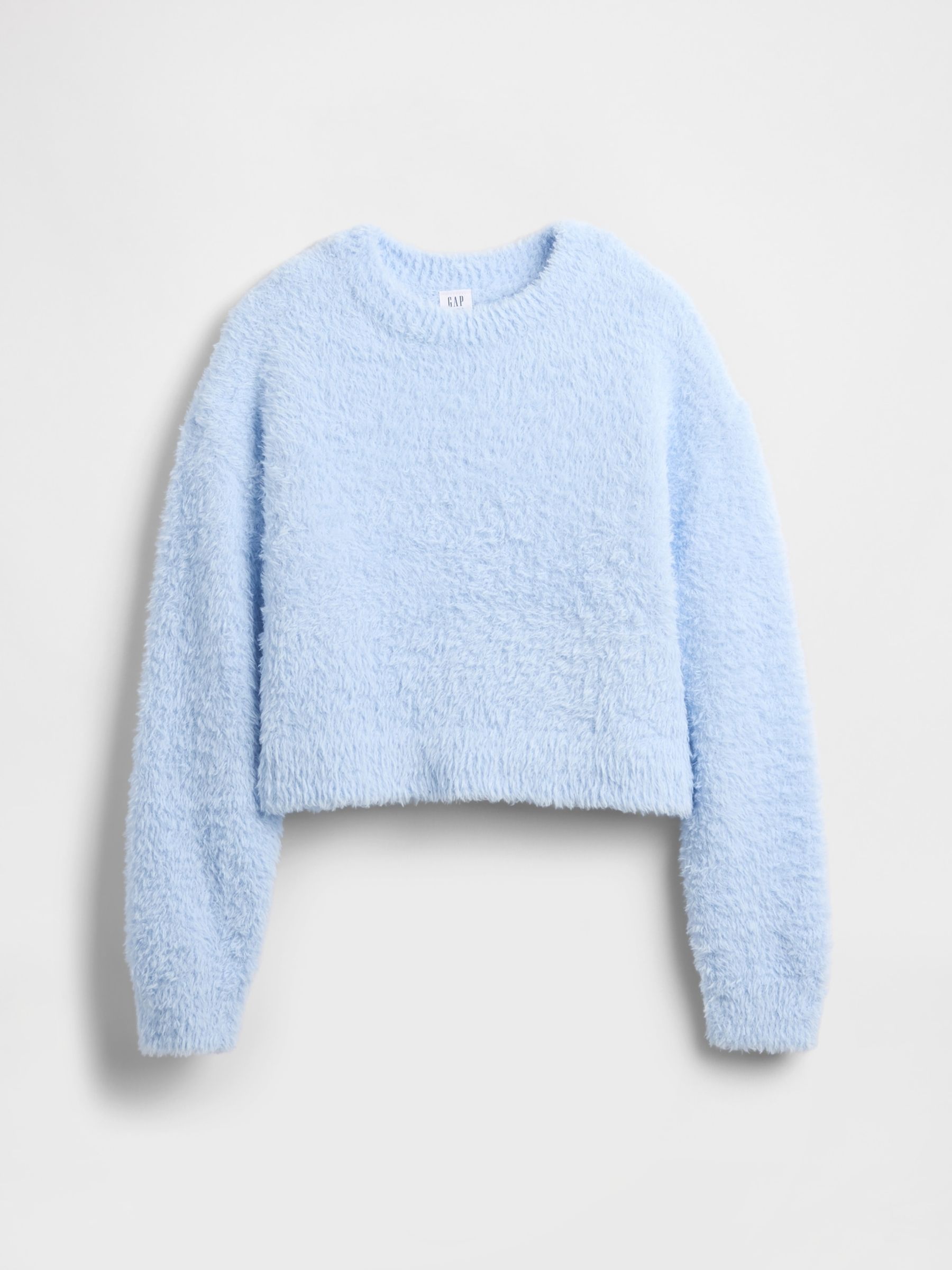 Blue Eyelash Crew Neck Jumper - Image 4 of 5