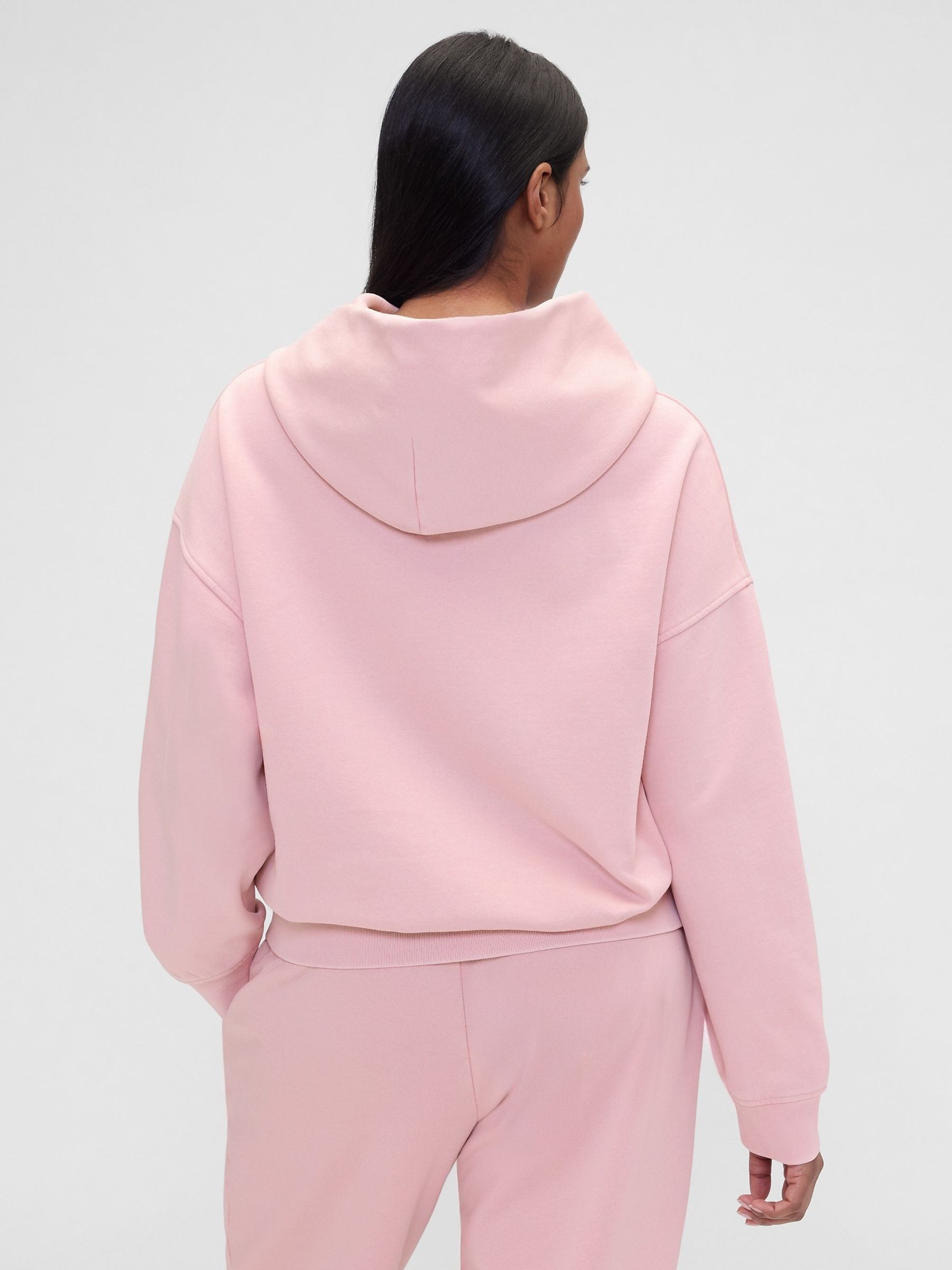 Gap X Summer Fridays Pink Logo Heavyweight Oversized Hoodie - Image 2 of 6