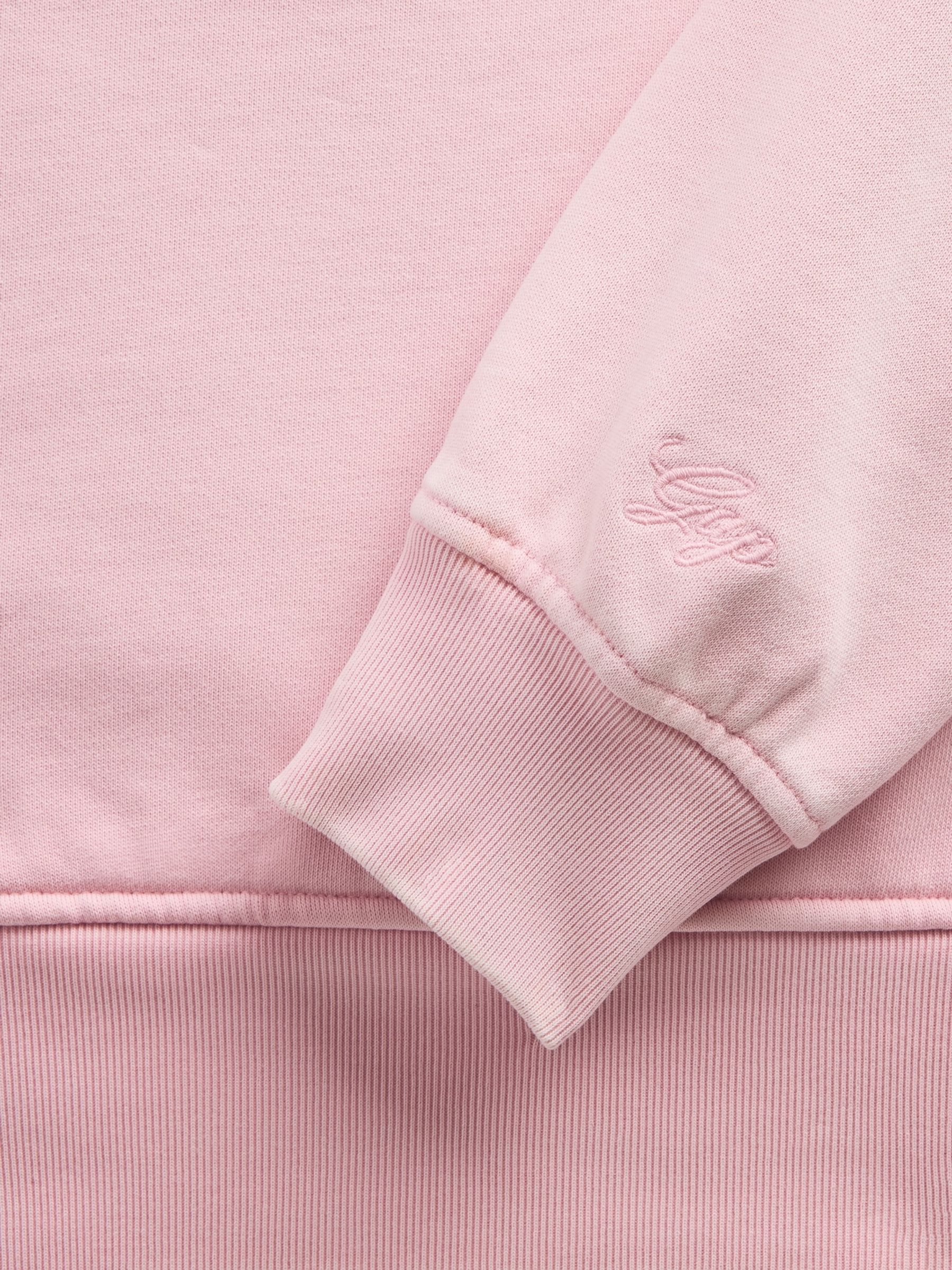 Gap X Summer Fridays Pink Logo Heavyweight Oversized Hoodie - Image 6 of 6