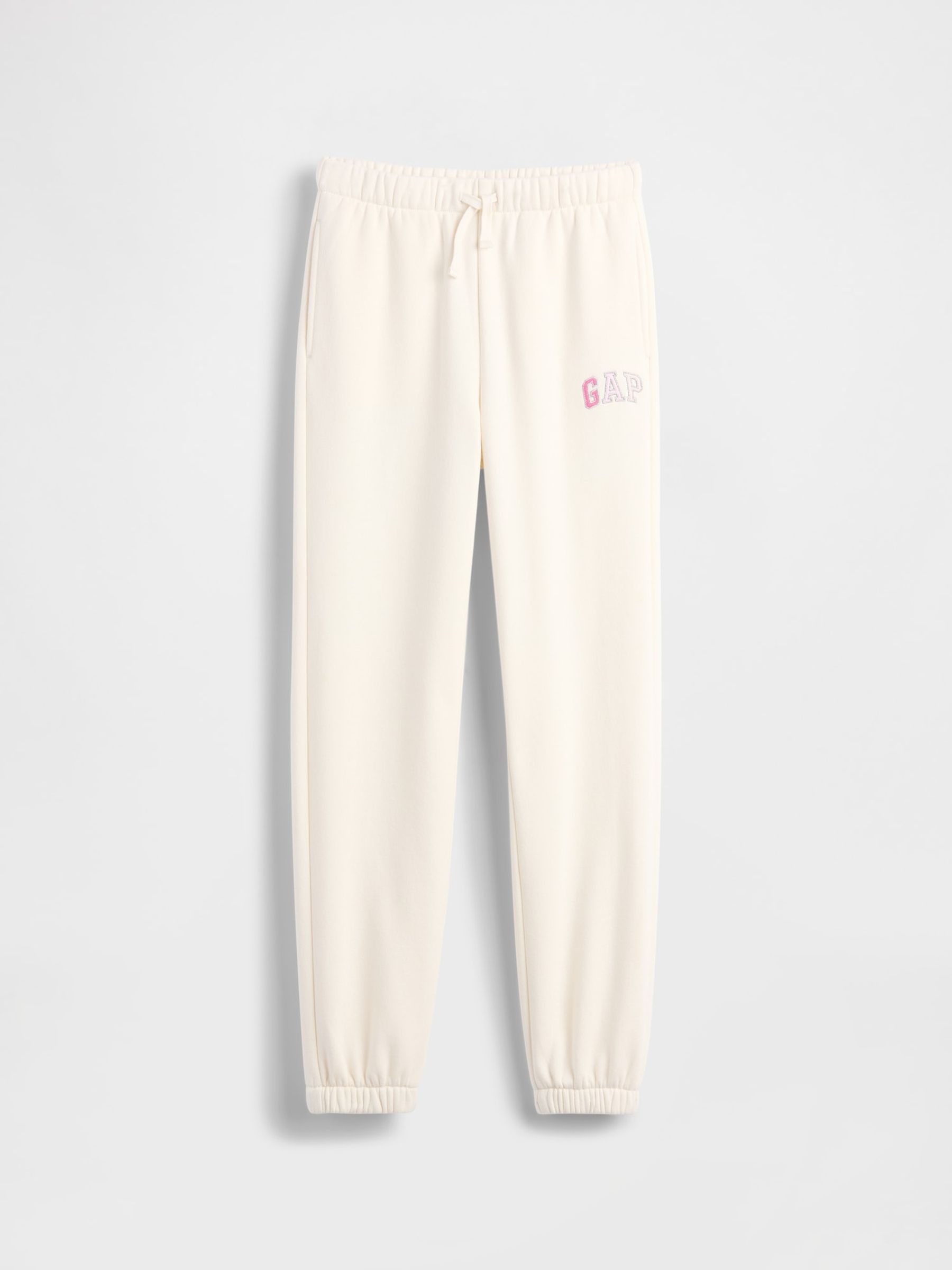 White Relaxed Logo Joggers - Image 1 of 2