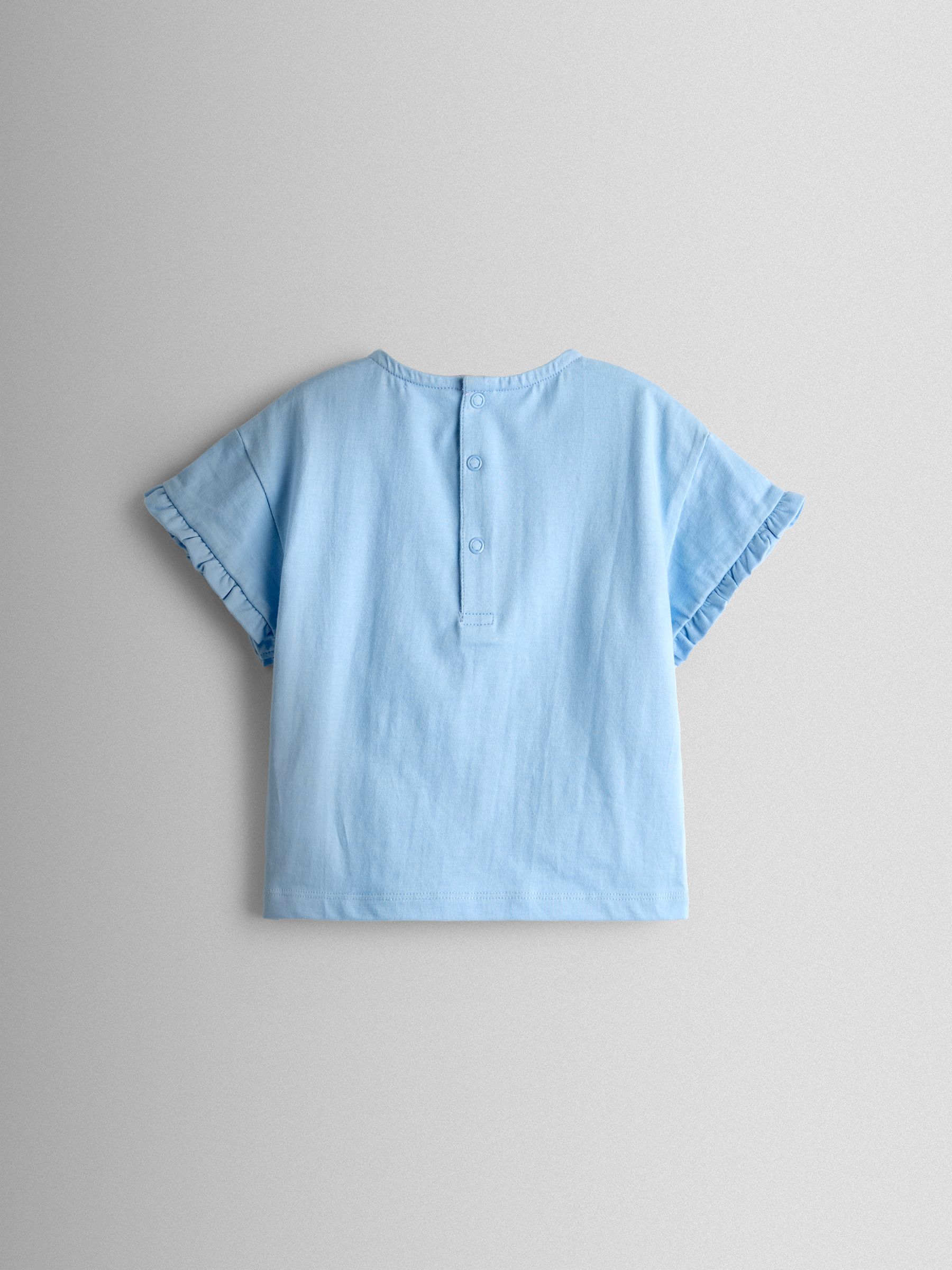 Bright Pink Unicorn Appliqué T-Shirt & Skort Set - Image 3 of 7