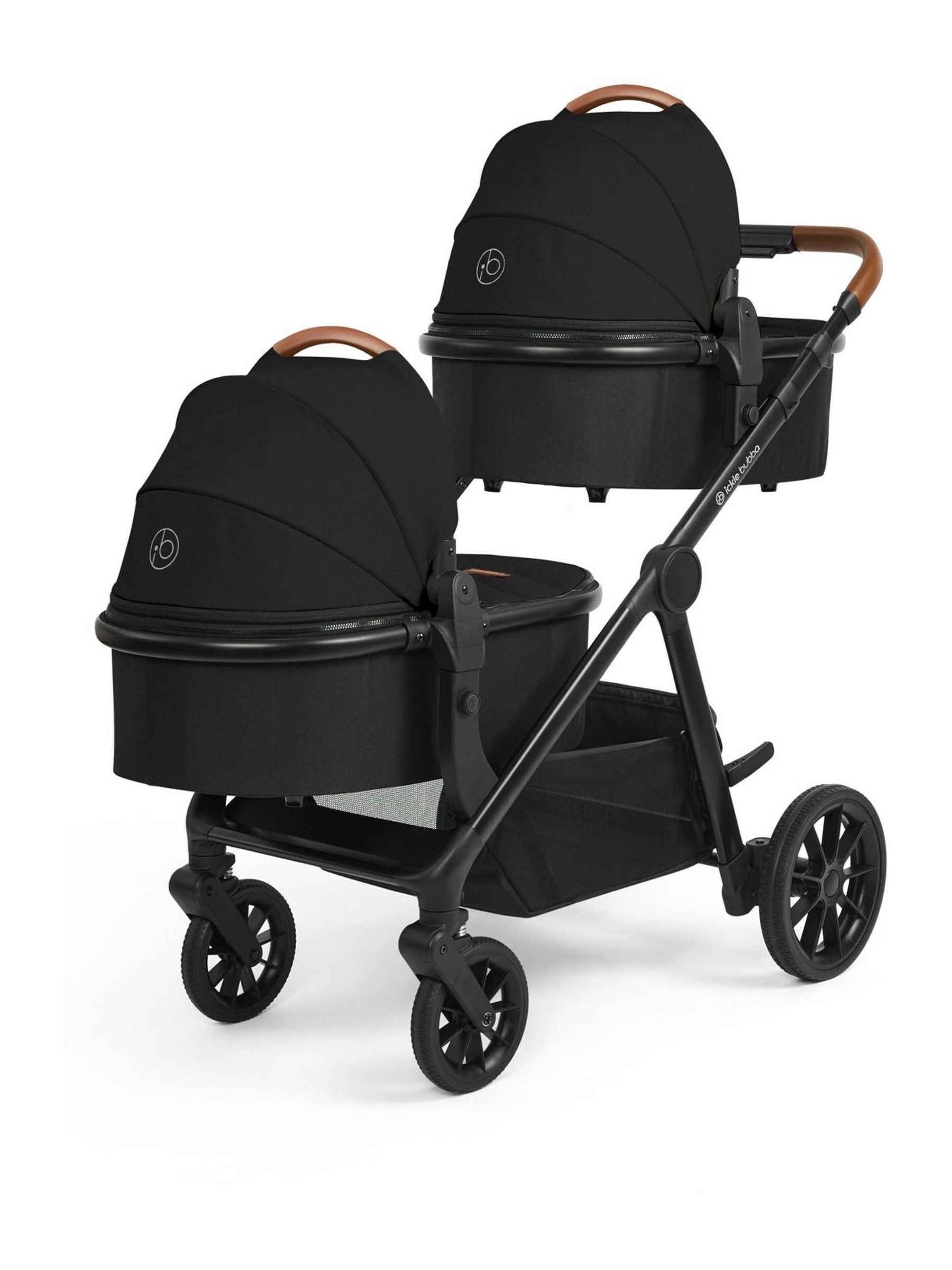 Ickle Bubba Black Virgo 18 Piece Travel System with iSize Cirrus Ca Cirrus Car Seat - Image 3 of 6
