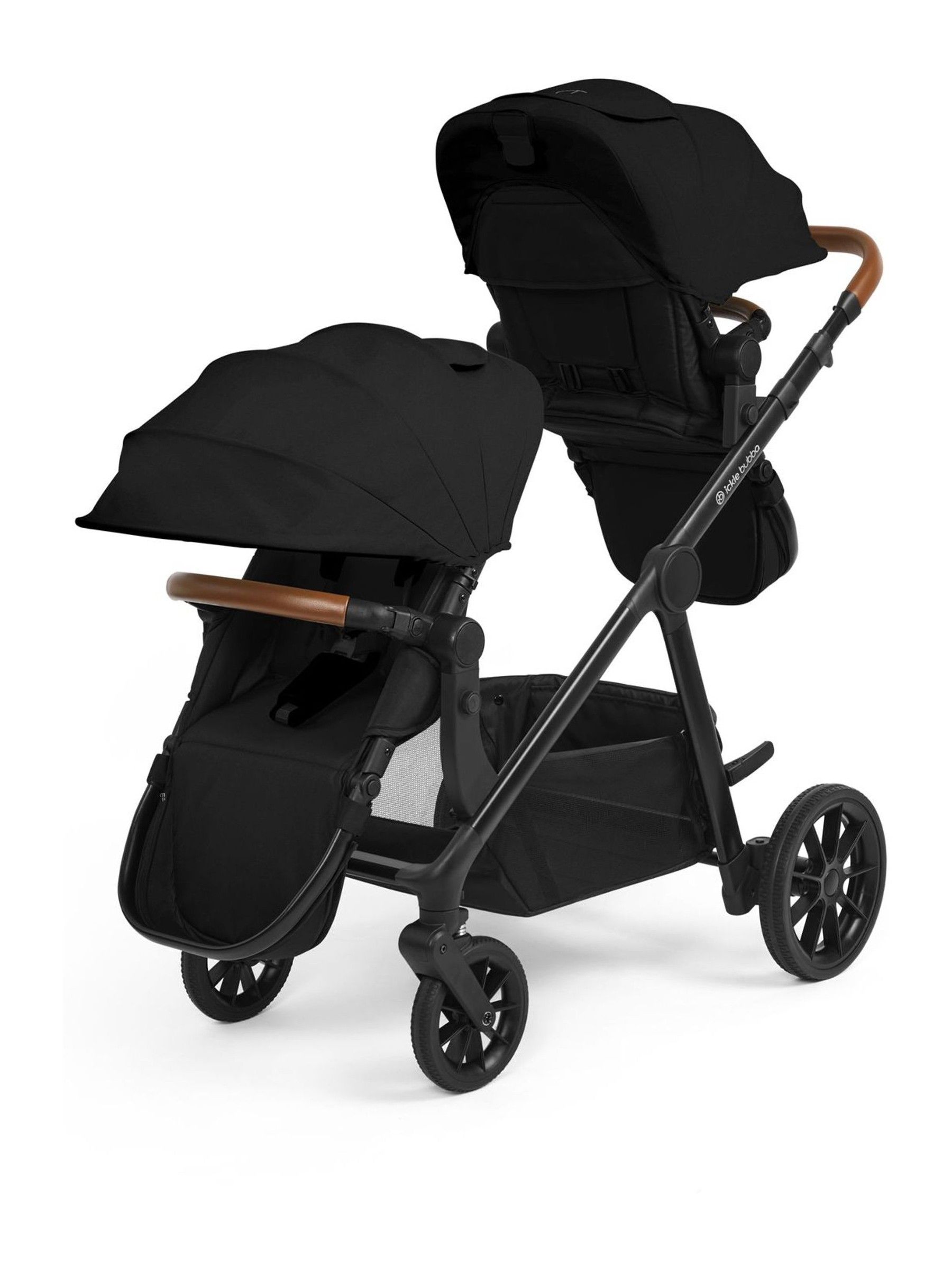 Ickle Bubba Black Virgo 18 Piece Travel System with iSize Cirrus Ca Cirrus Car Seat - Image 4 of 6