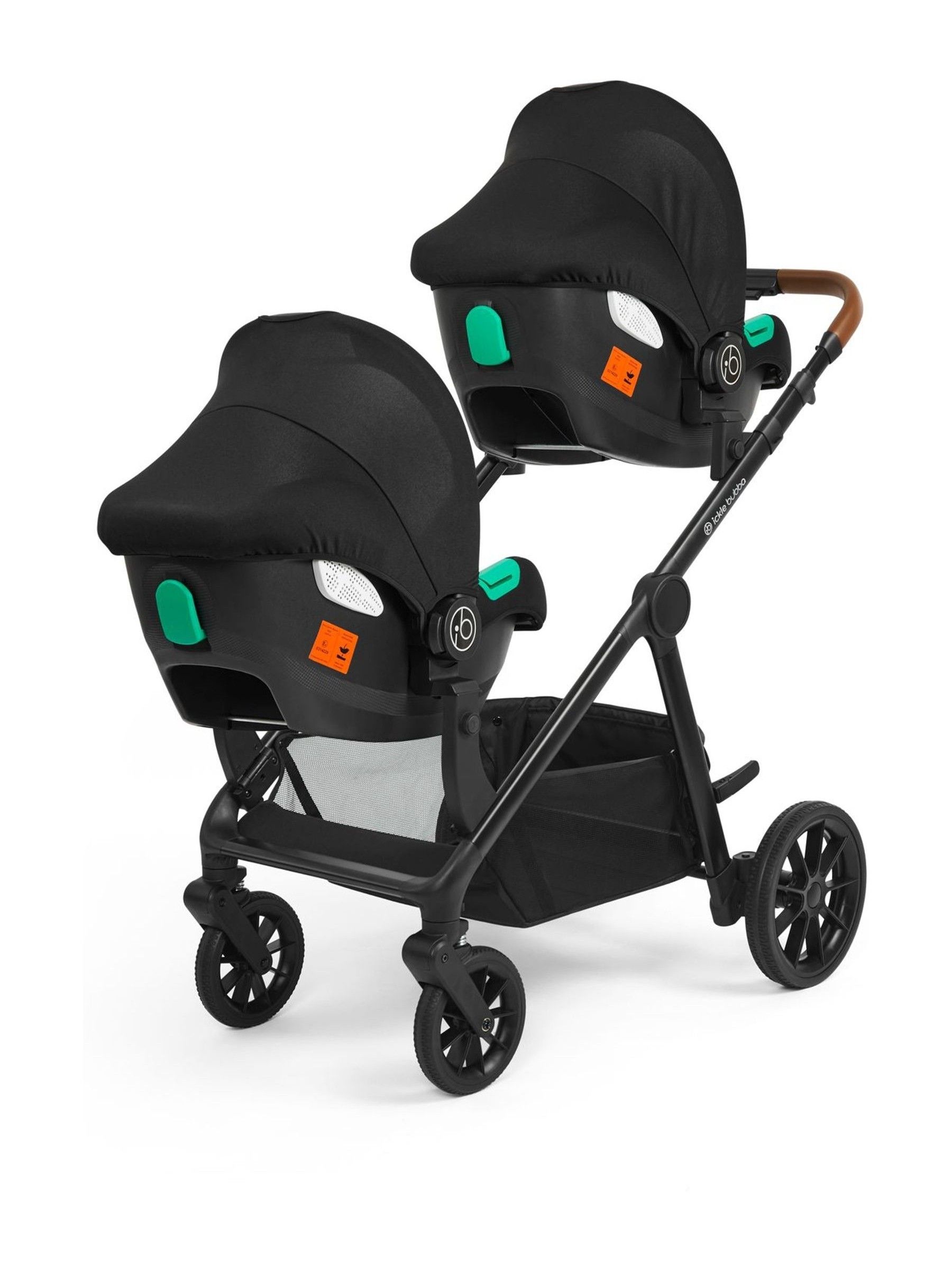 Ickle Bubba Black Virgo 18 Piece Travel System with iSize Cirrus Ca Cirrus Car Seat - Image 5 of 6