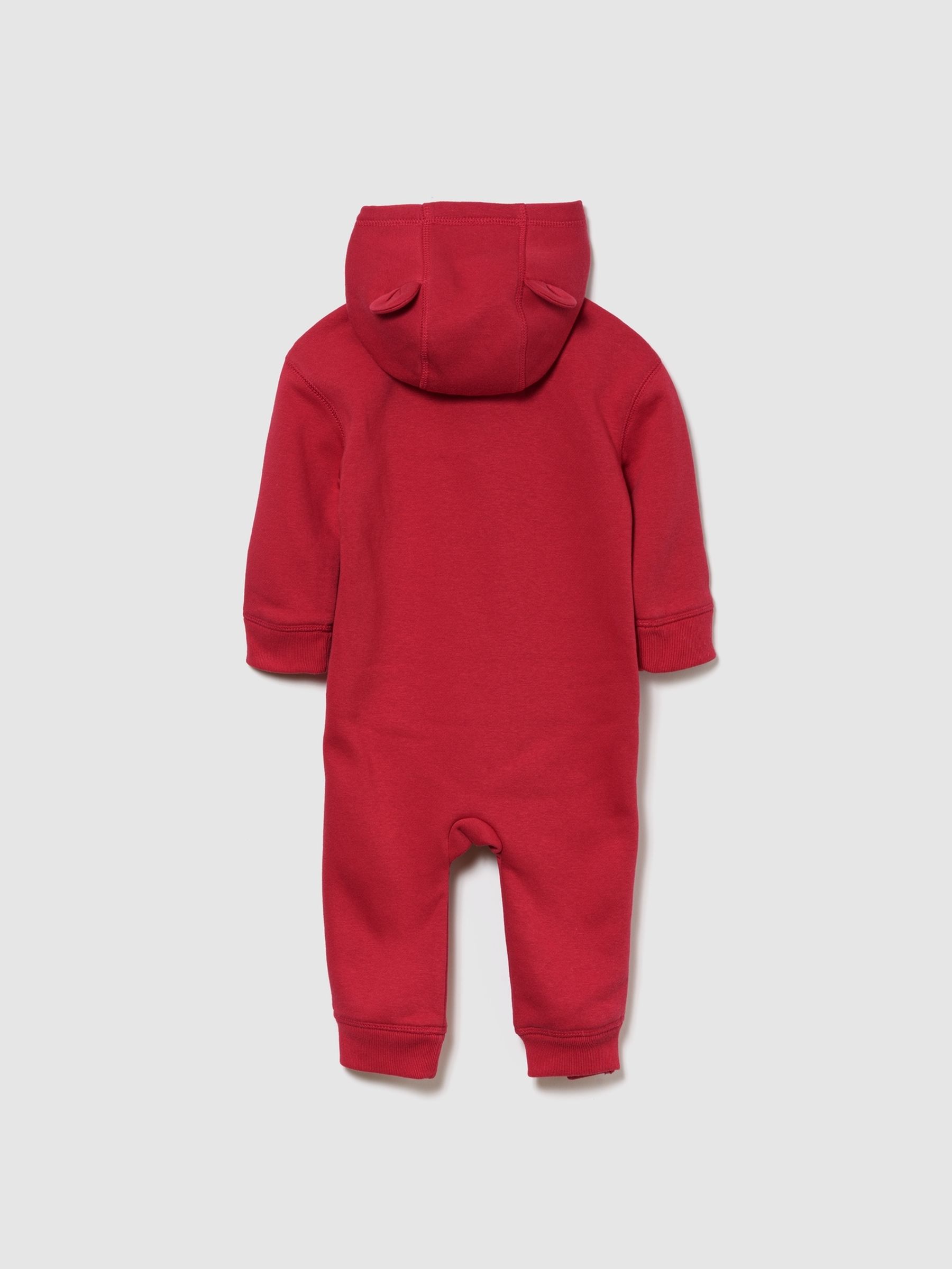 Red Arch Logo Hoodie One-Piece - Image 2 of 2