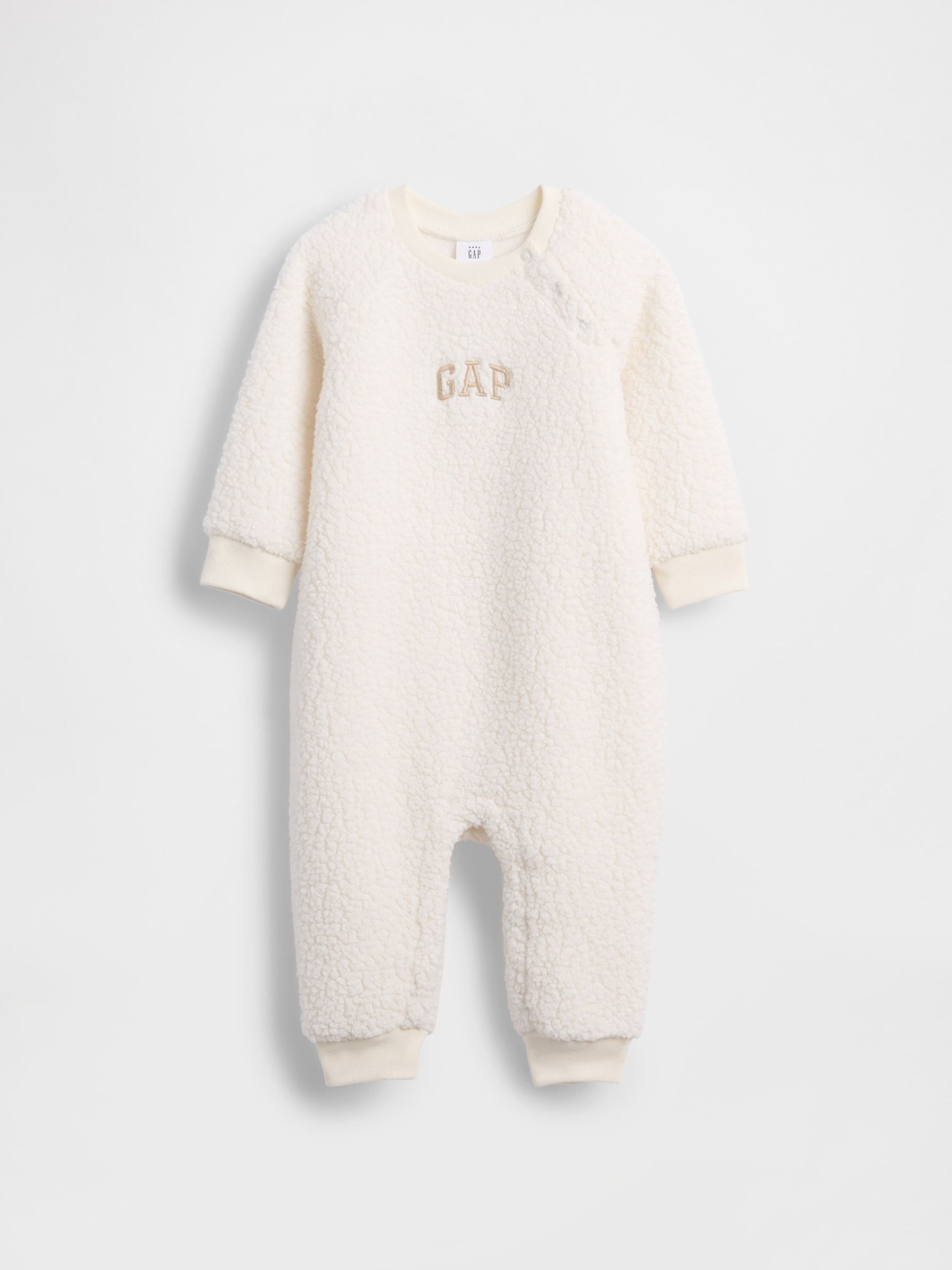White Sherpa Logo One-Piece All-In-One (0-24mths) - Image 1 of 3